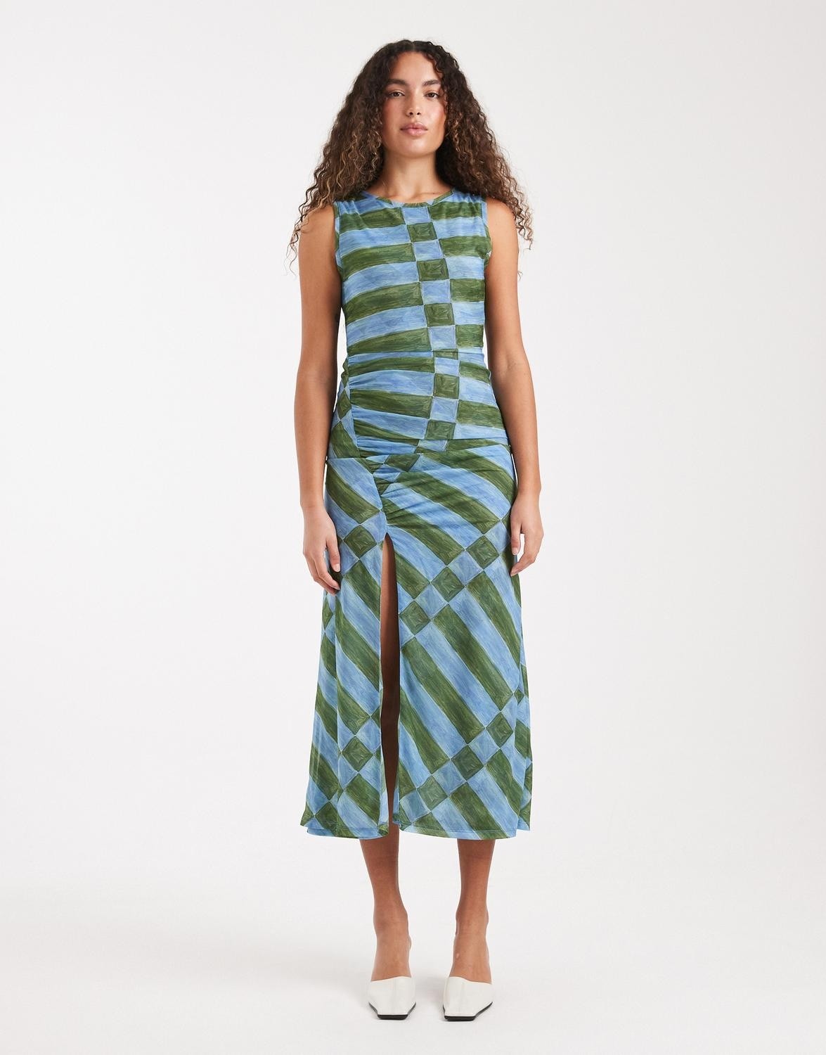 Tsmalin Mesh Maxi Dress JRS