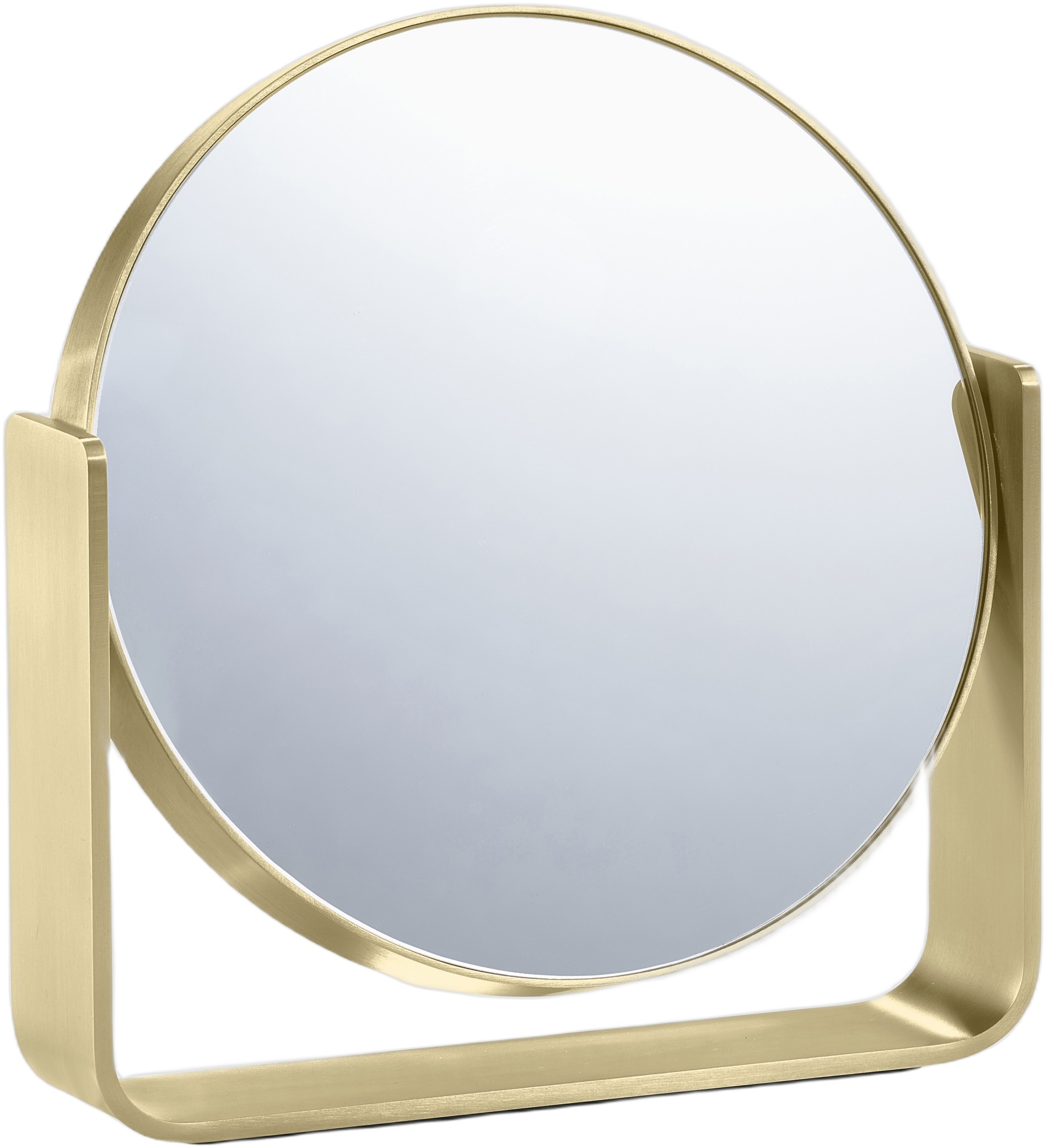 Bordspejl m. 5 x Forstørrelse Ume Brass Finish