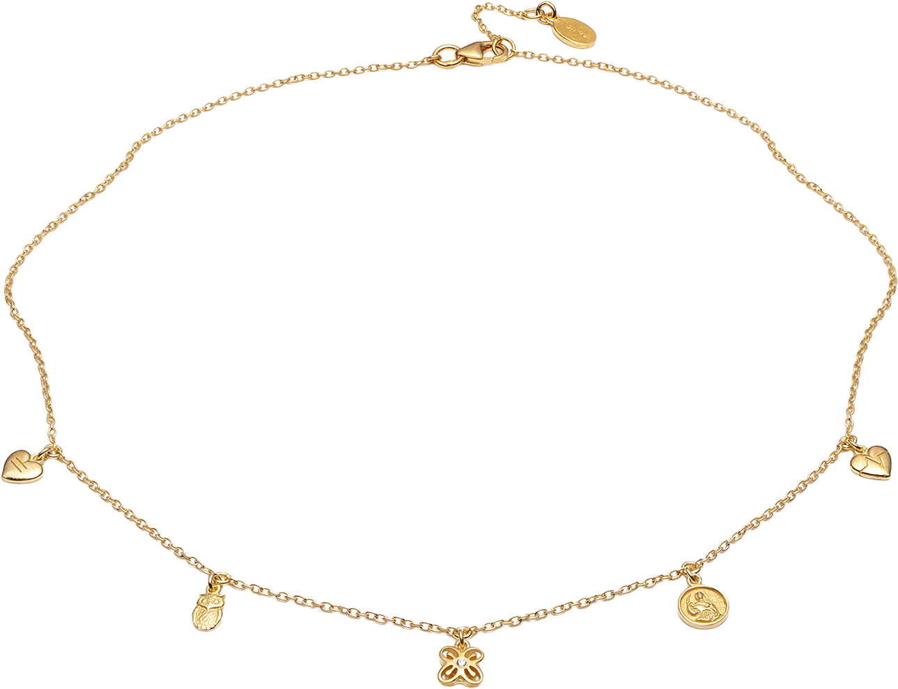 People Necklace Vermeil (925 Sterling Silver Gold Plated 2. 5 Micron)