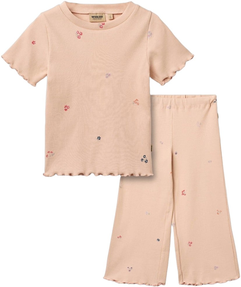 Kortærmet Rib Tshirt Alicia