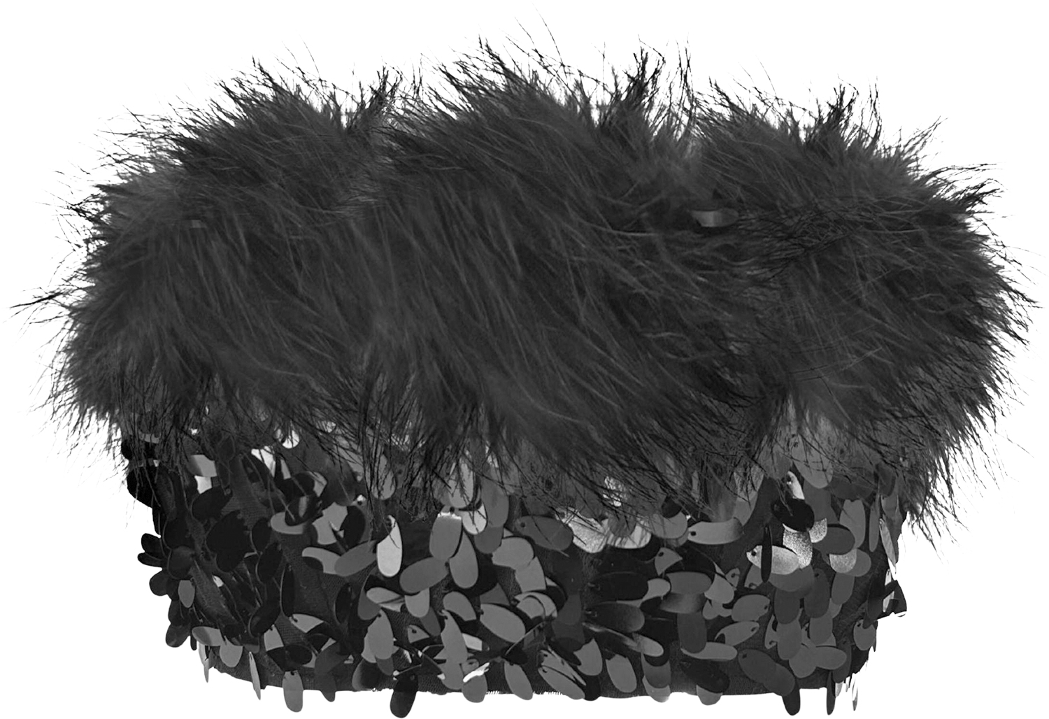 Virgo Sequin Feather Top