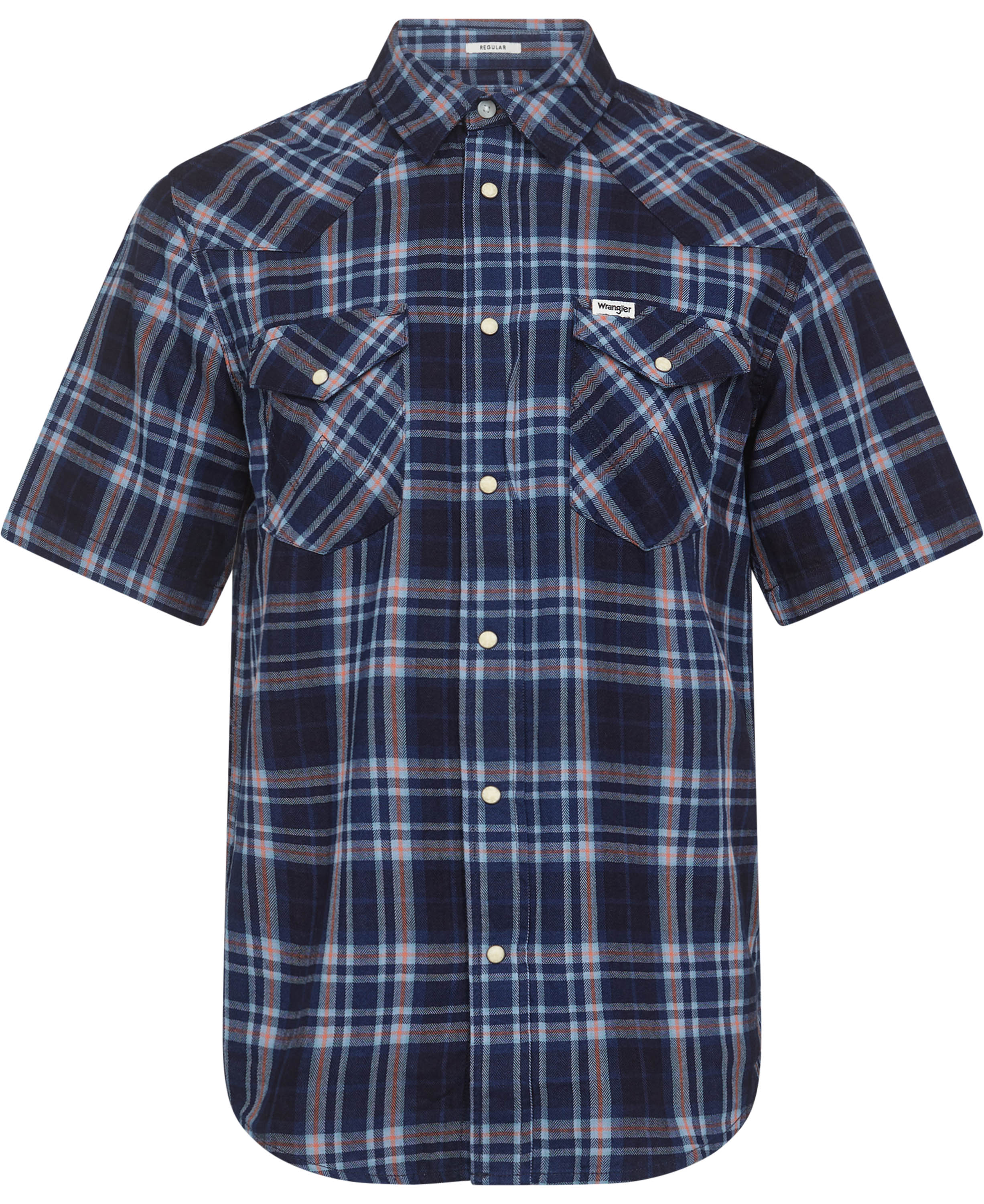SS_Western_Shirt Flamingo_Indigo