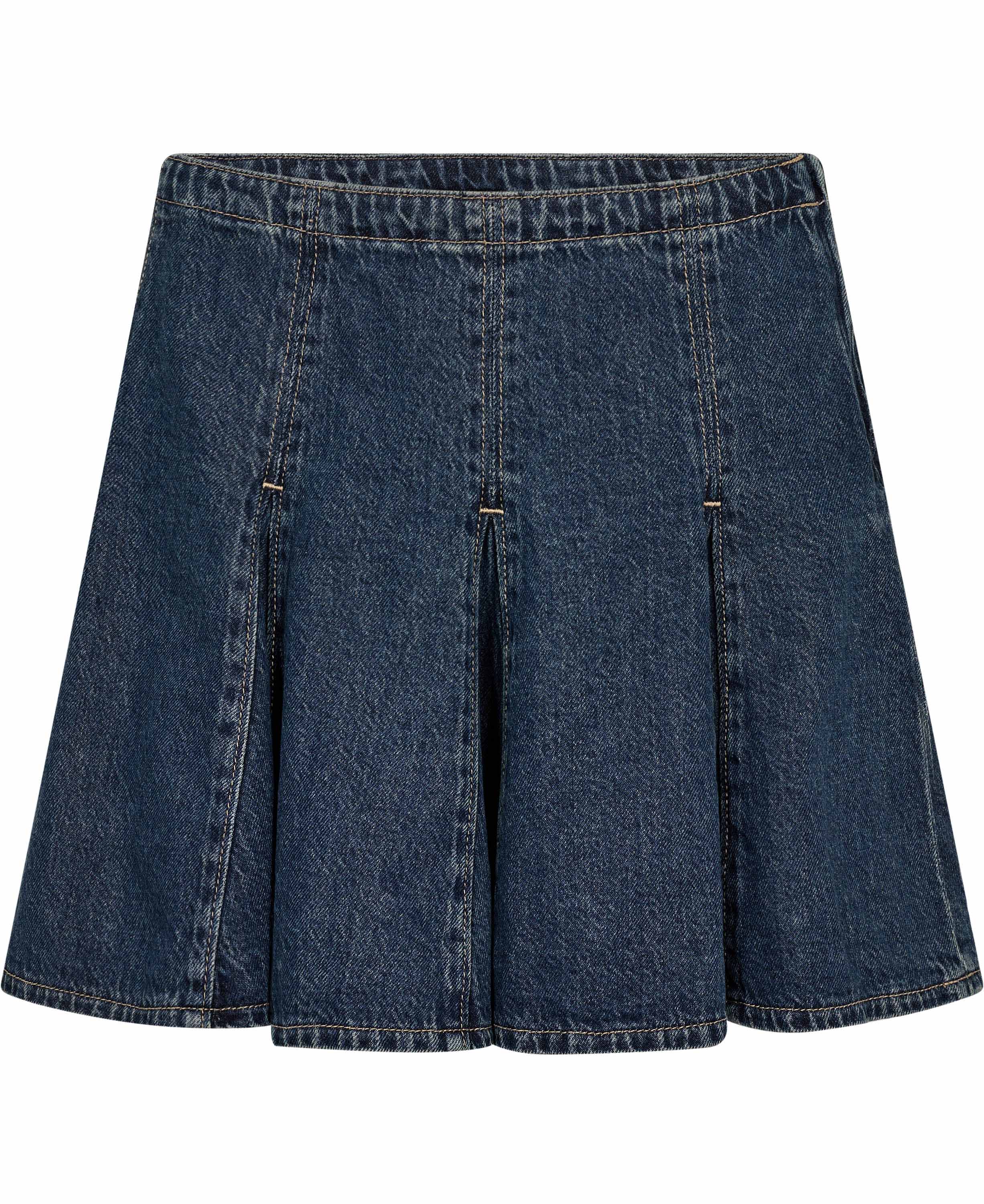 Godet Mini Skirt Fell OFF Ston