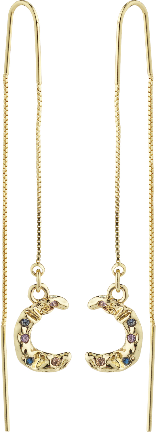 Remy Recycled Chain Earrings Goldplated