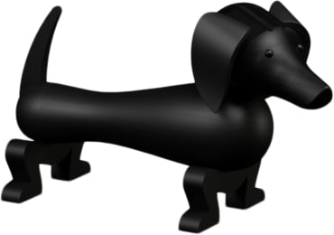 Gravhund Lille MÃ¸rk Bejdset eg