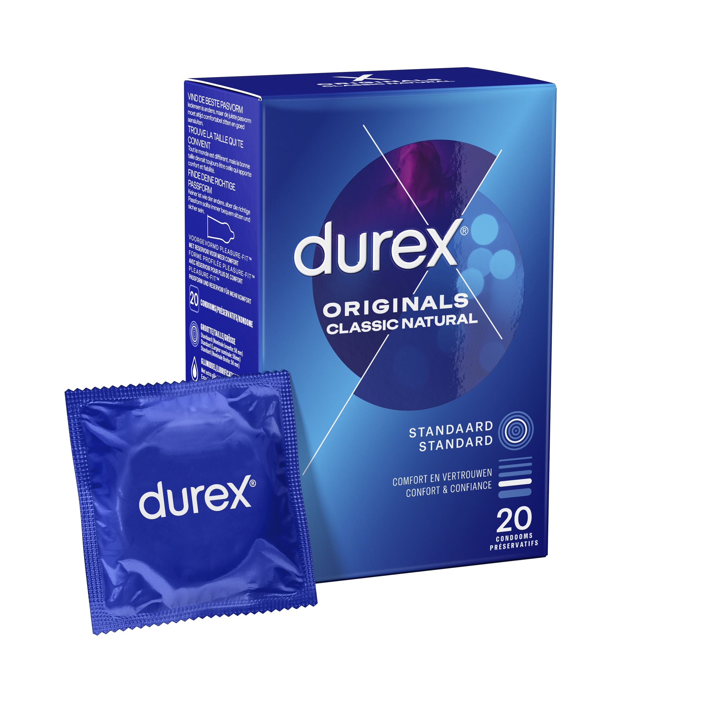 Durex Classic Natural Condoms 20 pcs - Køb til DKK 199 - Spar 0%
