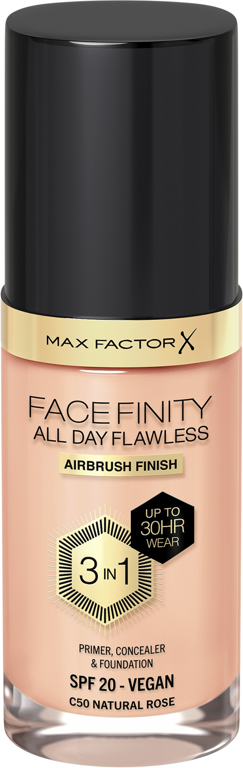 Max Factor Facefinity All Day Flawless 3 In 1 Foundation, C50 Natural
