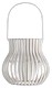 Upside Down Lantern, Outdoor, Small, Light Grey