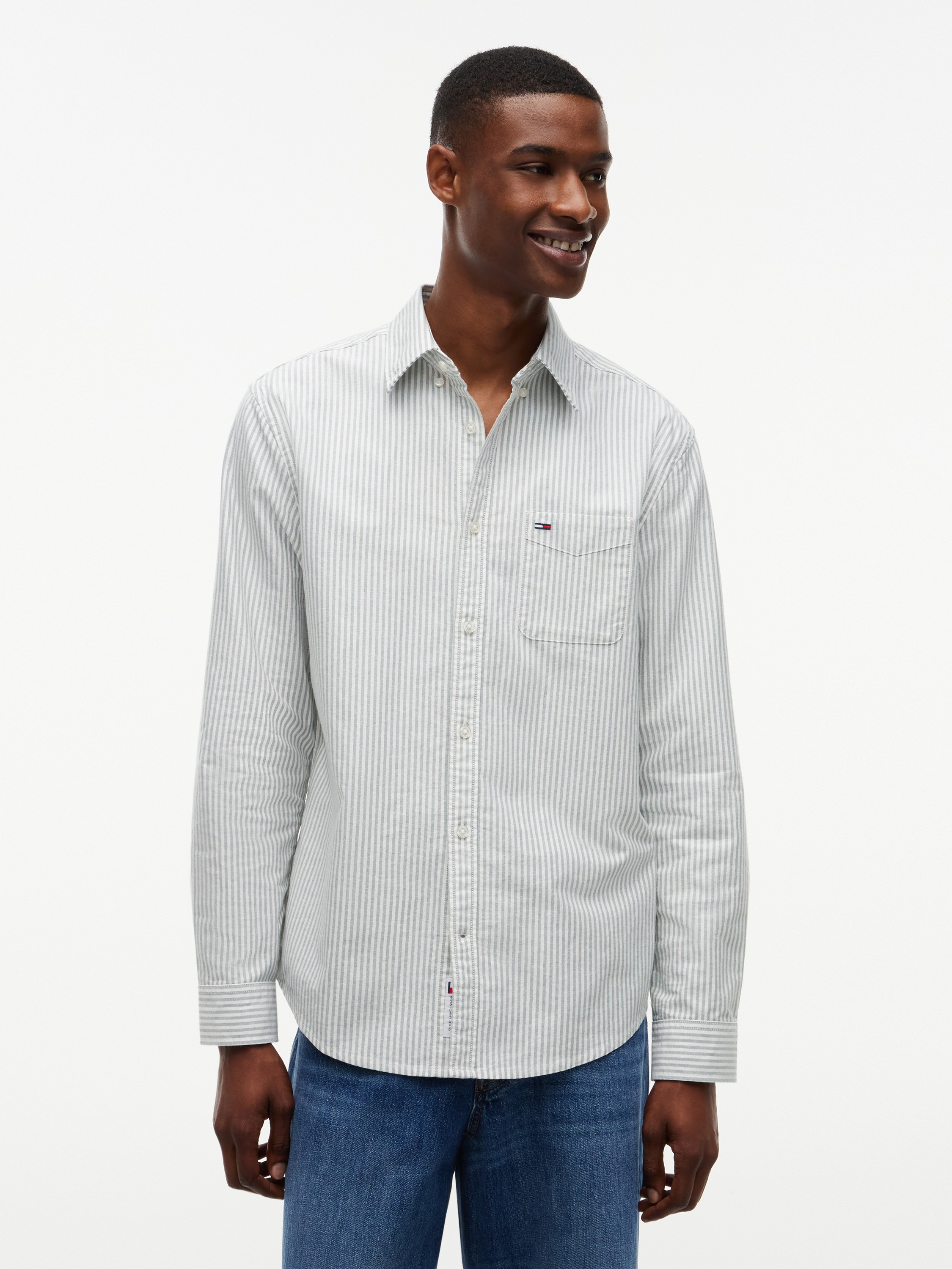 TJM REG Stripe Oxford Shirt EXT