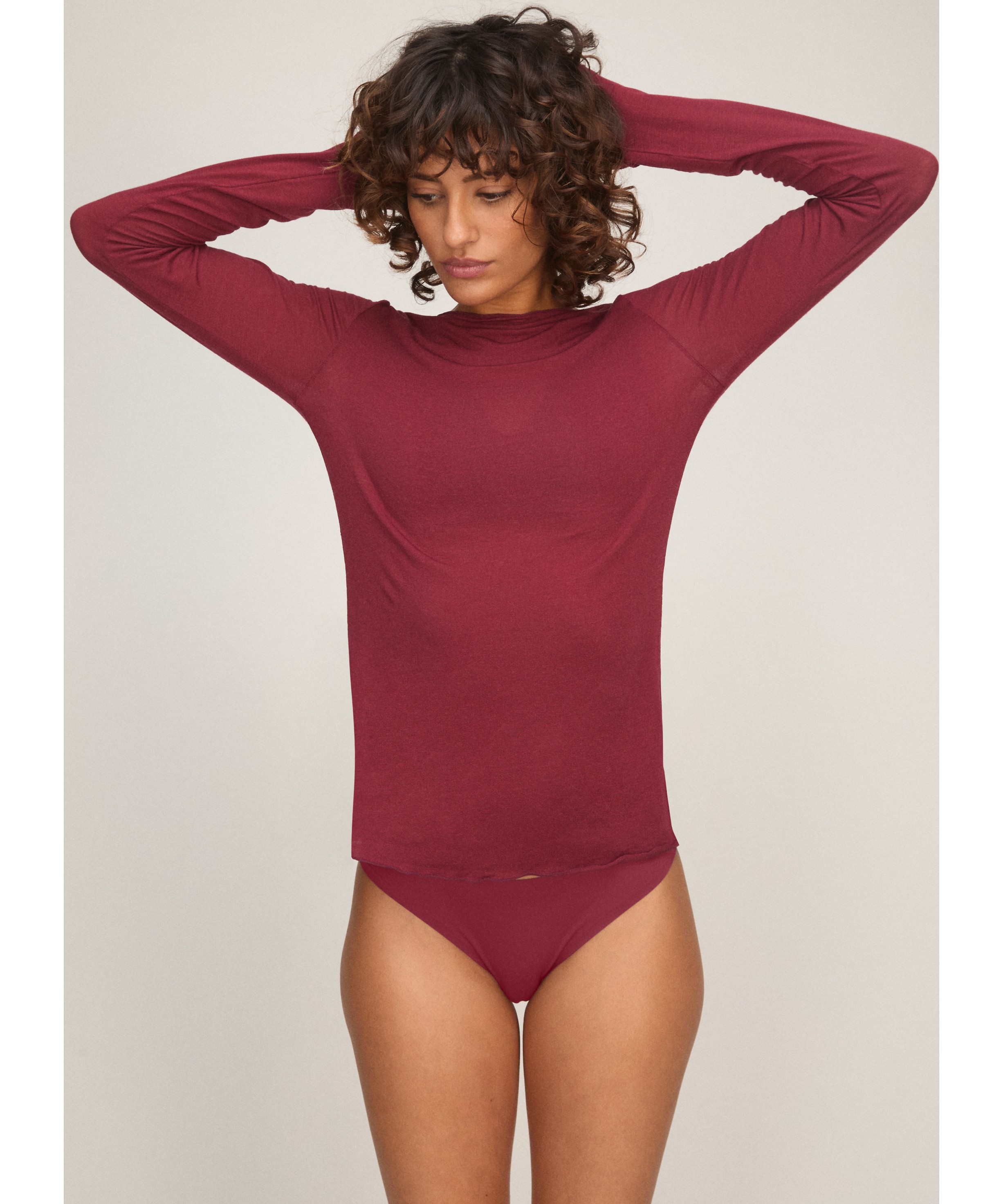 Super Soft Boatneck Shirt With Cashmere