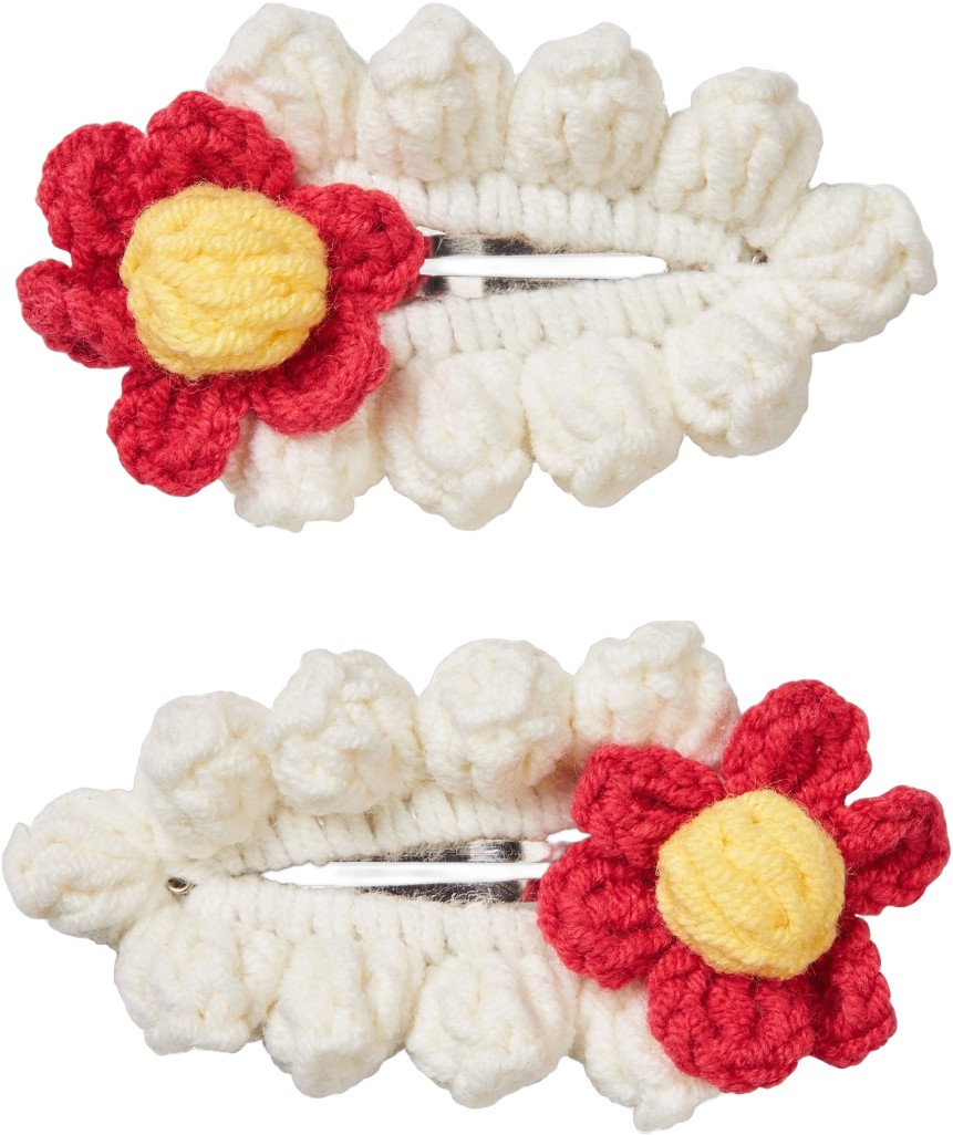 2477 Hair Accessories, Hand Crocheted Hair Clip