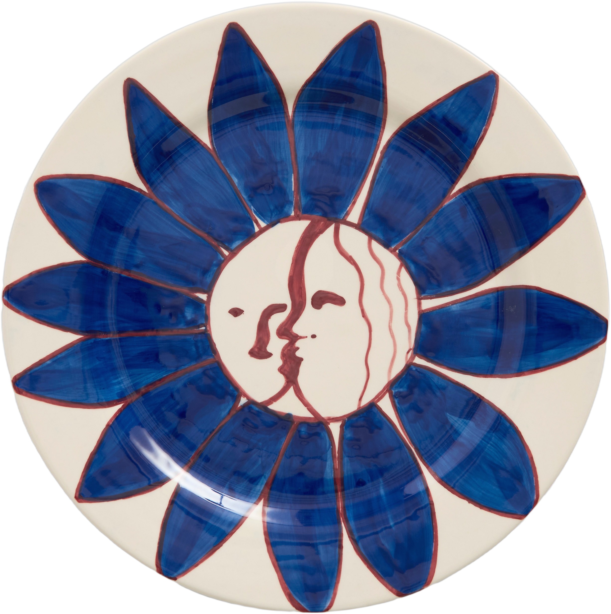 La Pittura Plate Ø28,5 - Deep Blue Flower