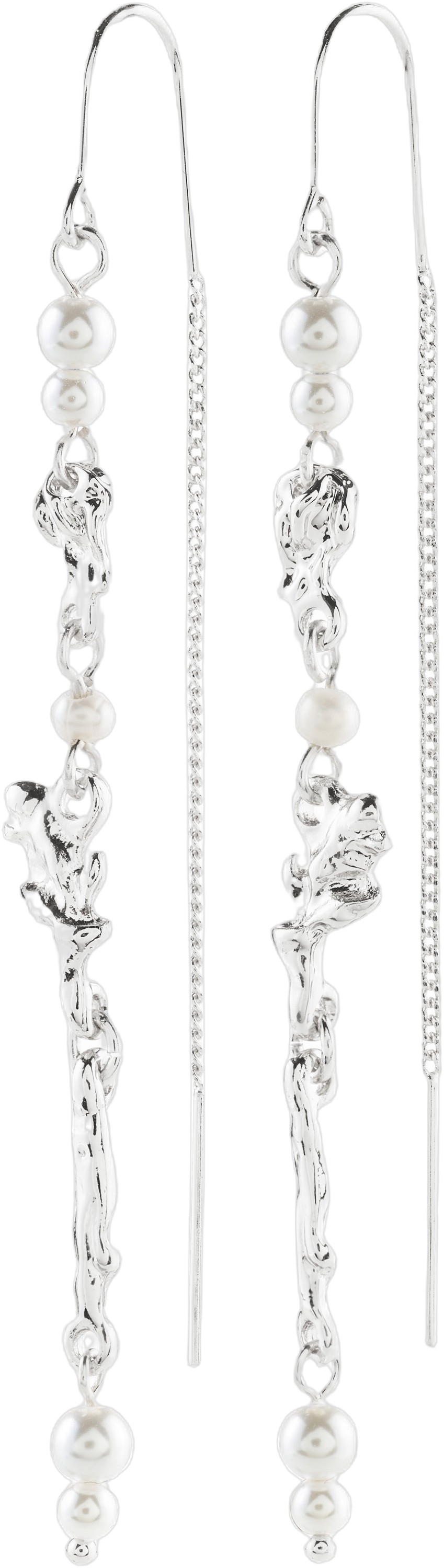 Sloan Chain Earrings Silverplated