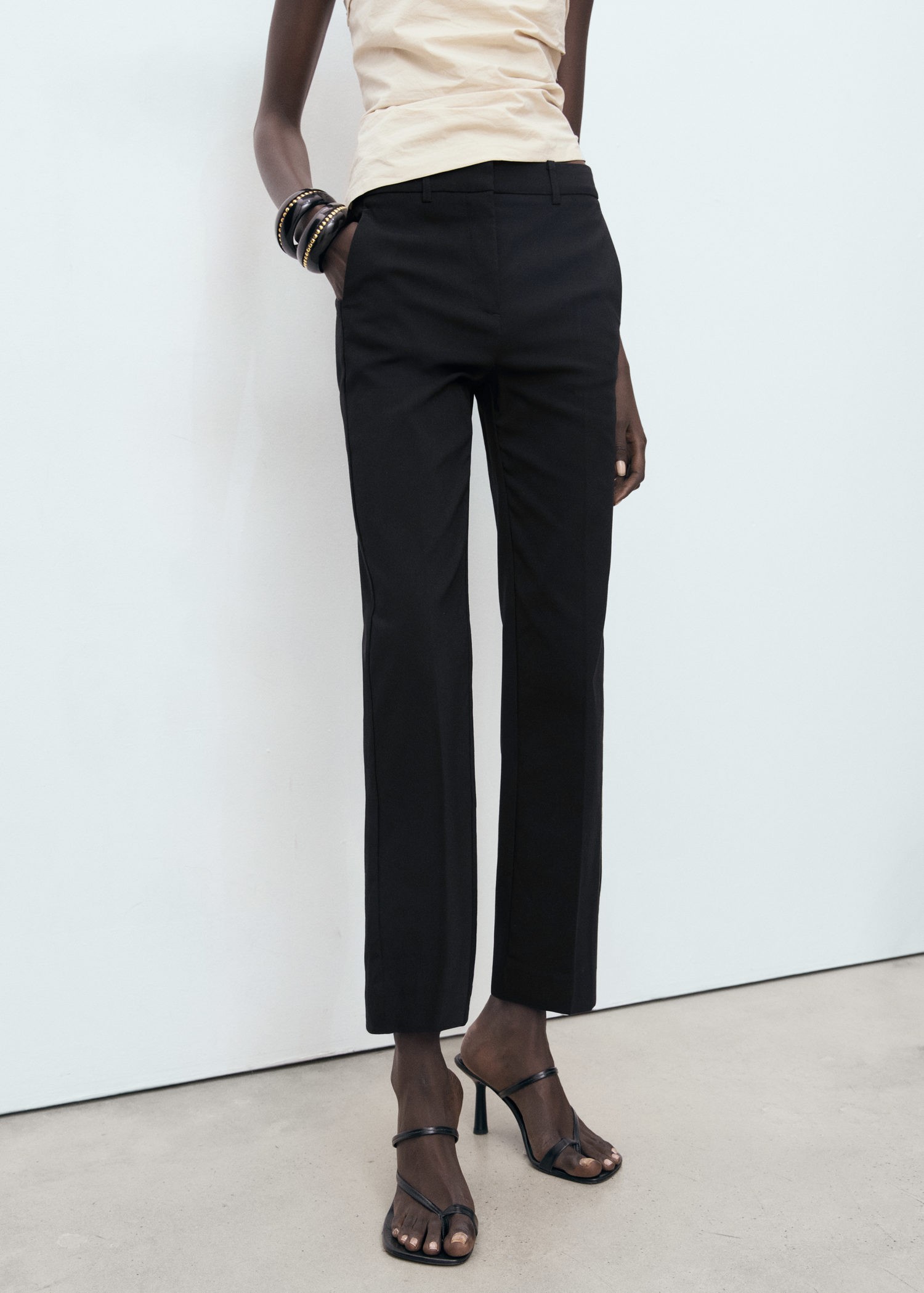 Straightcut Crop Trousers
