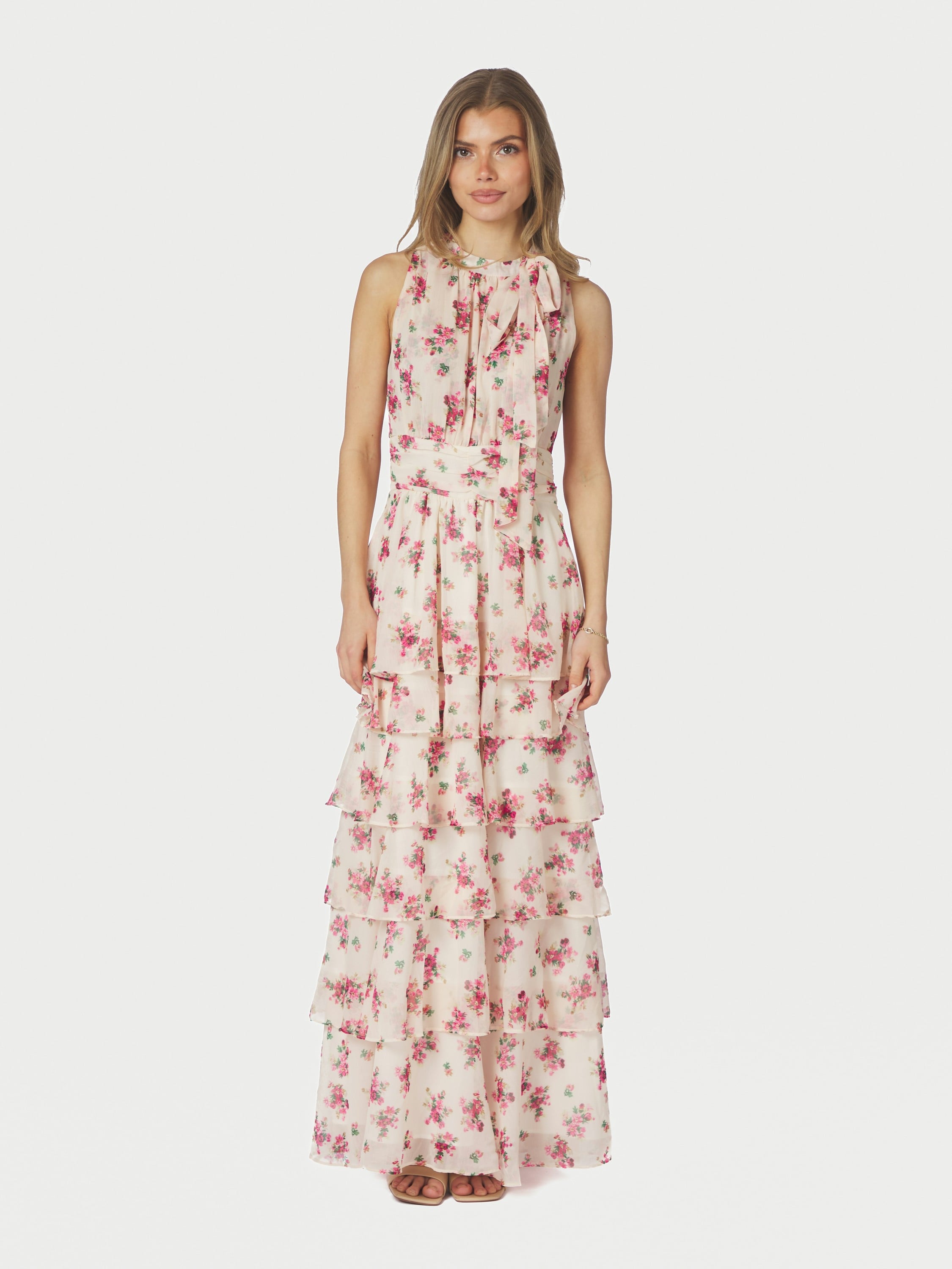 Marli Amazing Chiffon Rose Dress