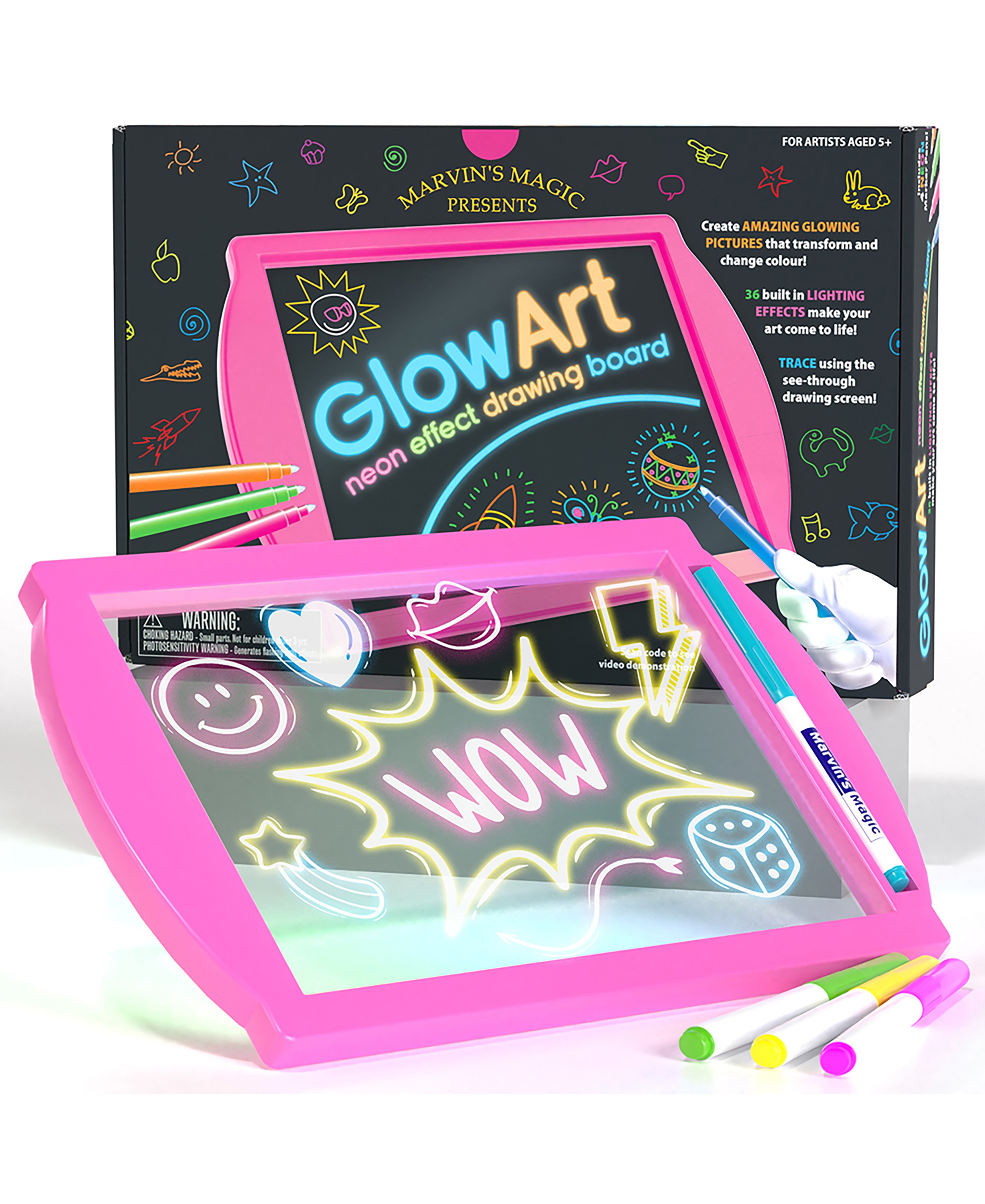 Marvins Magic Glow Art – Pink