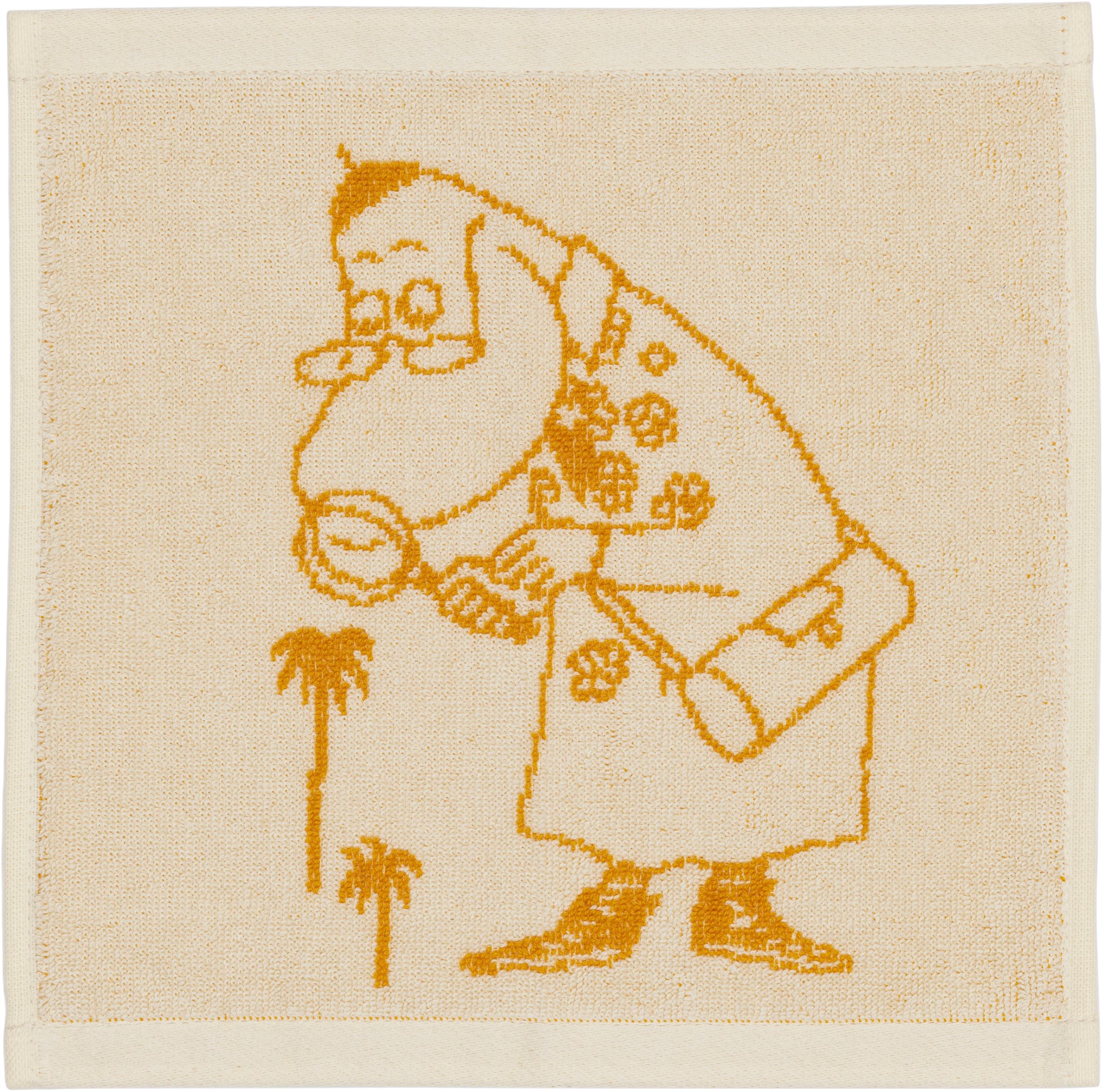 Moomin Håndklæde 25x25 Okker