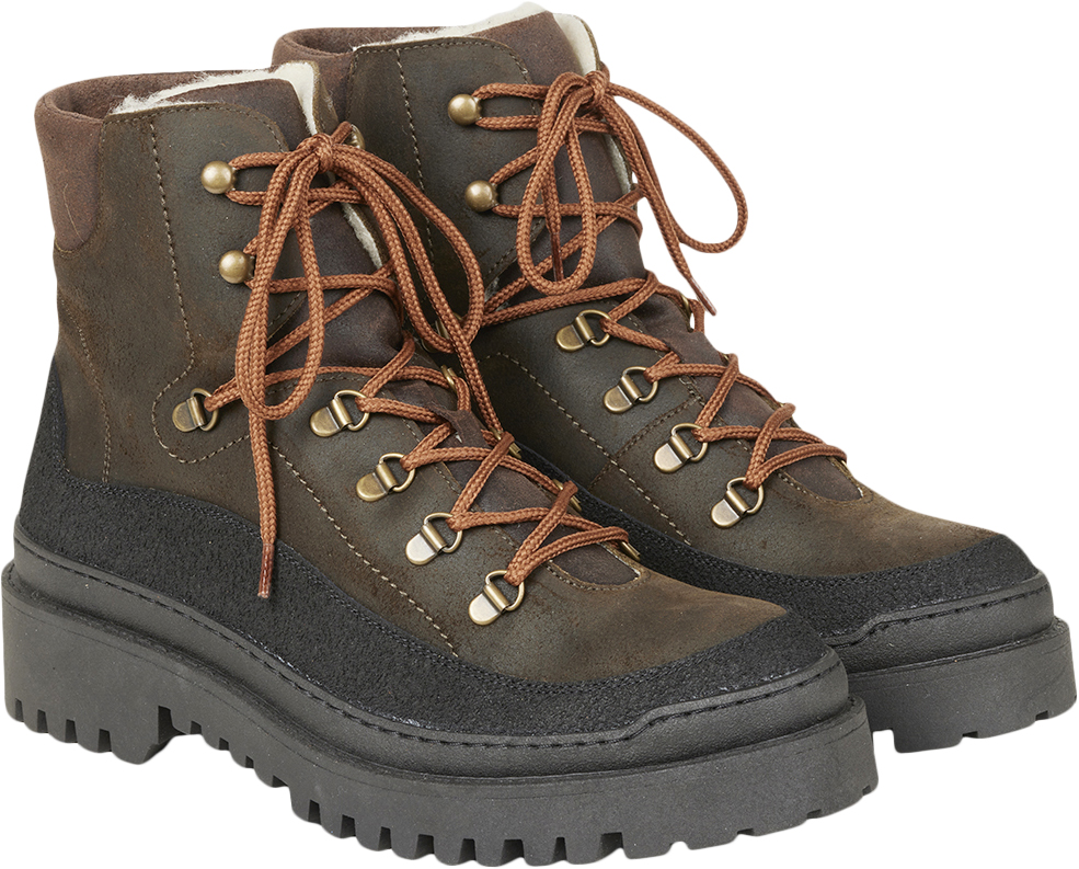 Snørestøvle Med Uldfoer