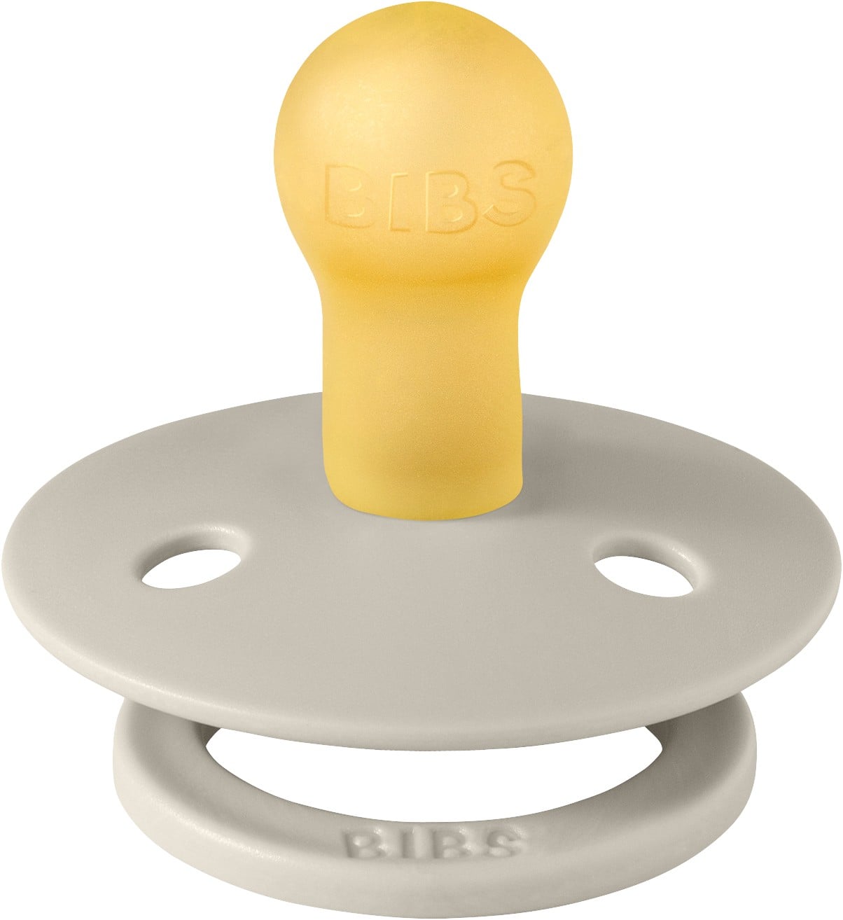 Bibs Pacifier Studio Colour Block Latex Size 1 Sand/ivory