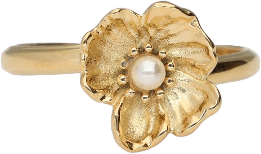 Ring Klaproos Pearl