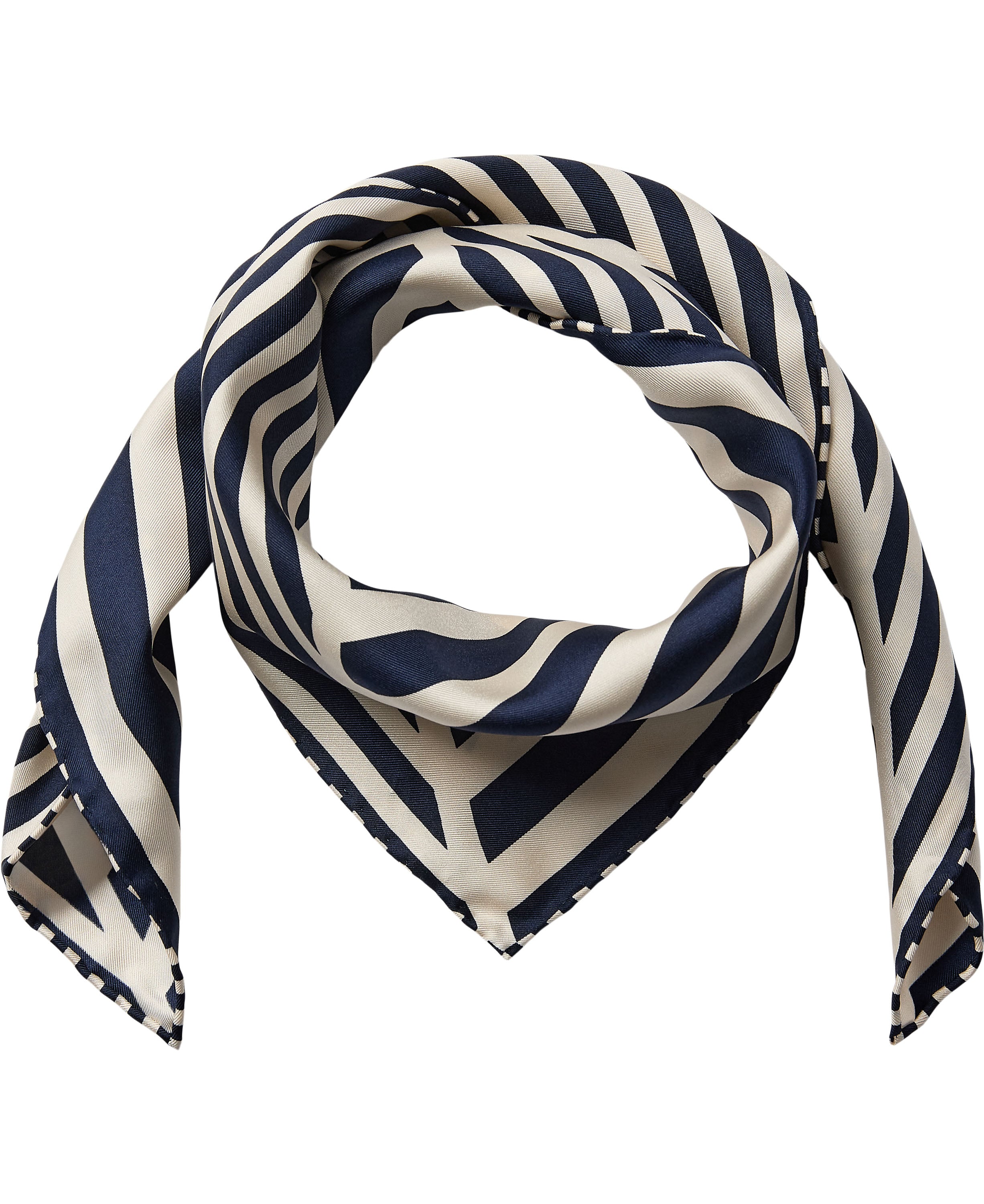 Geometric Scarf 100% Silk 61x61cm - Køb til DKK 279 - Spar 30%
