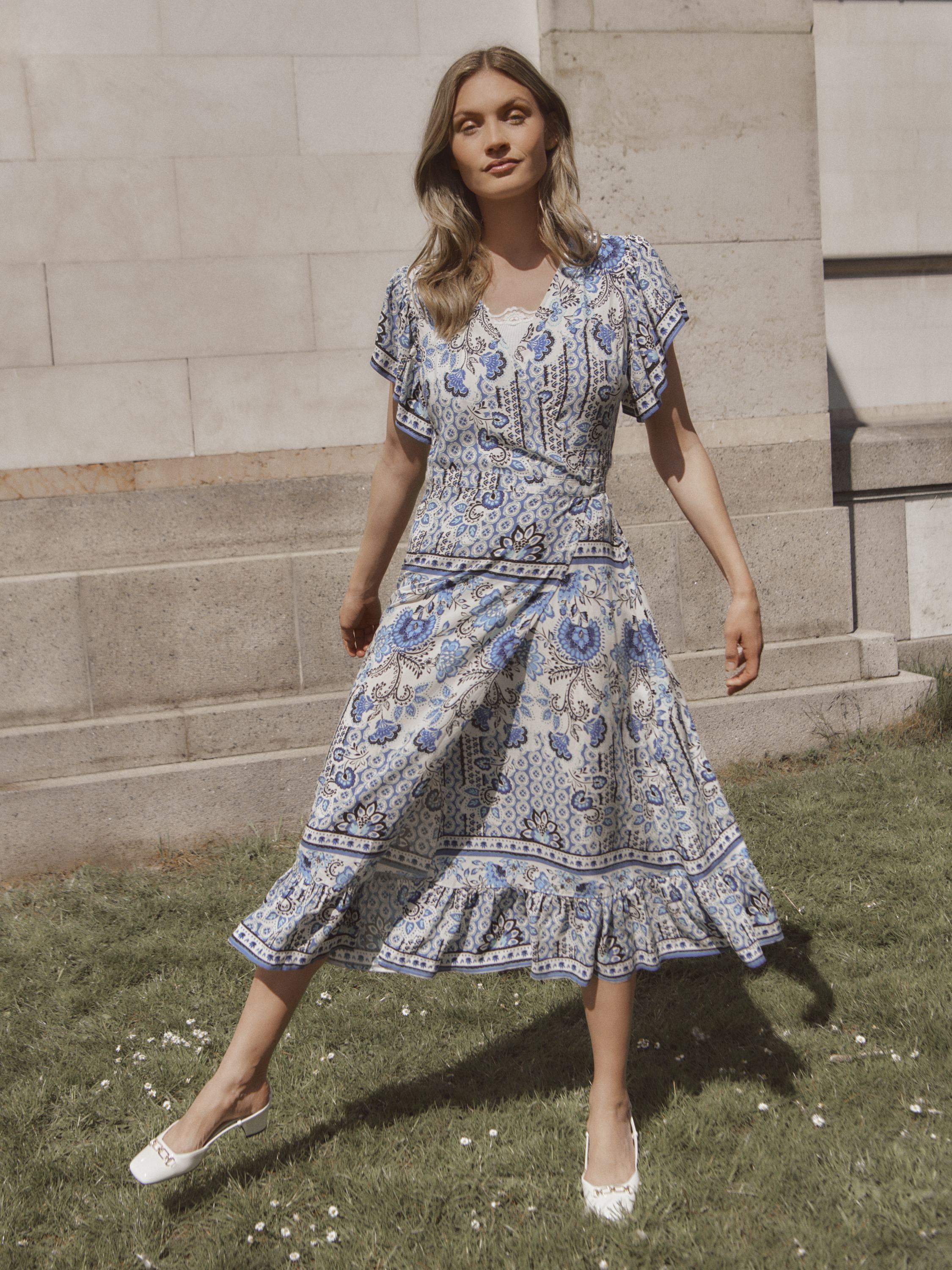 Rwelif SS Midi Wrap Dress