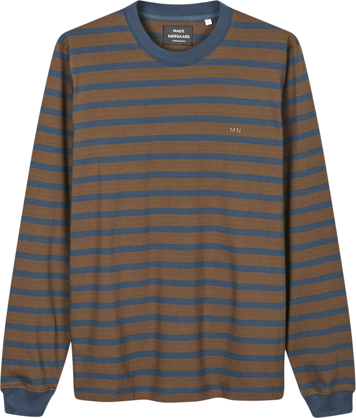 Billede af Cotton Jersey Stripe Frode Tee LS