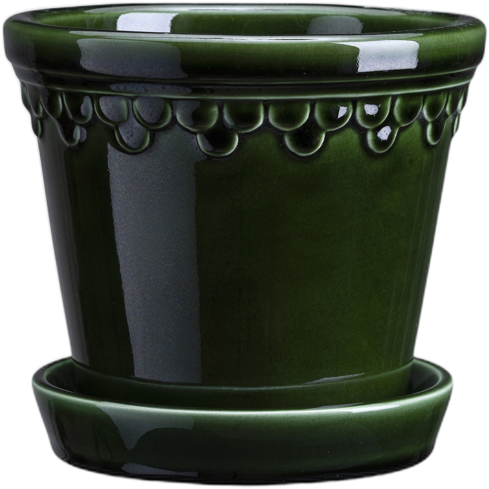 Københavner Glazed Emerald Green, Ø 14 cm, Set