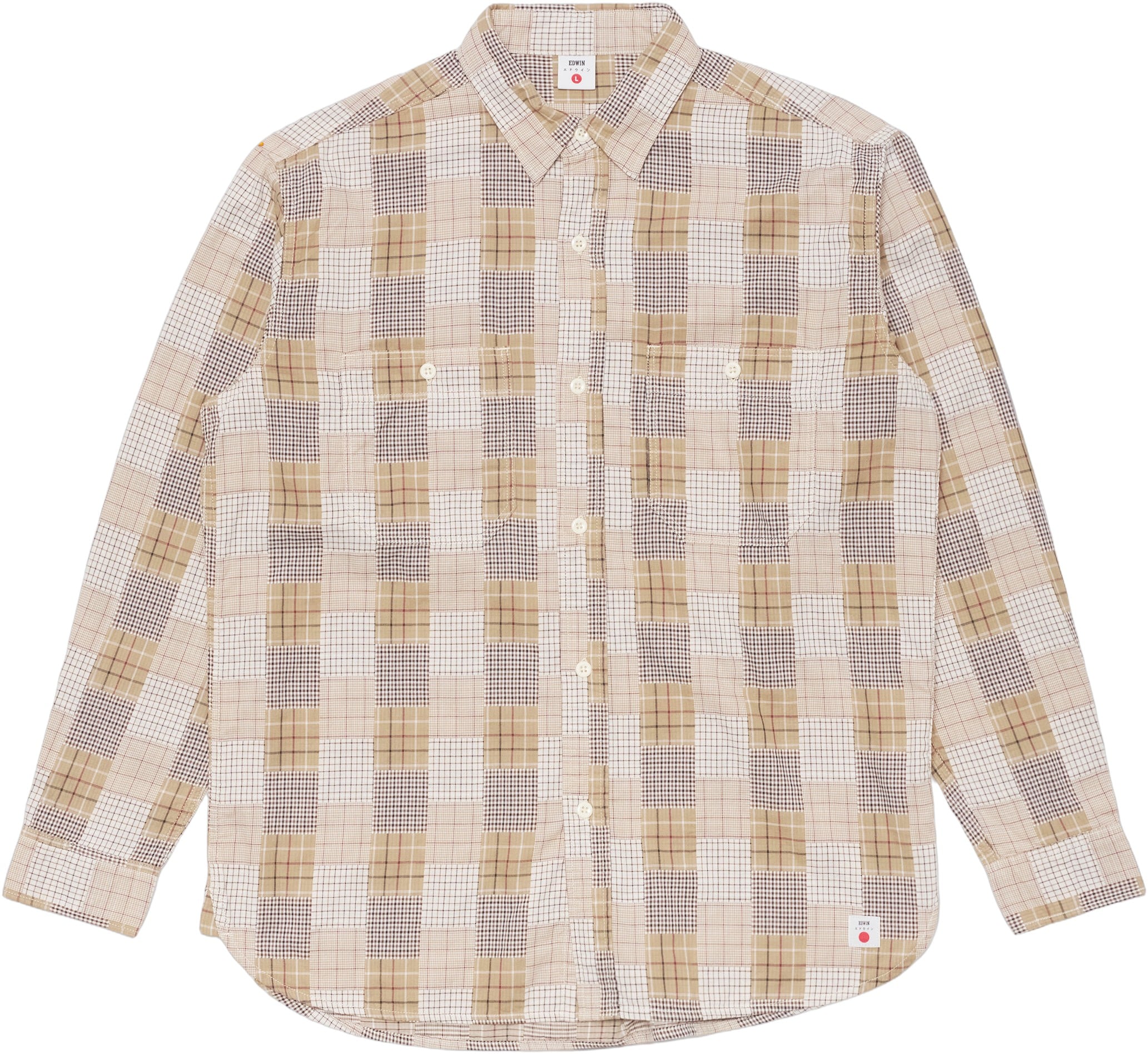 Work Shirt Lsbeige/brown