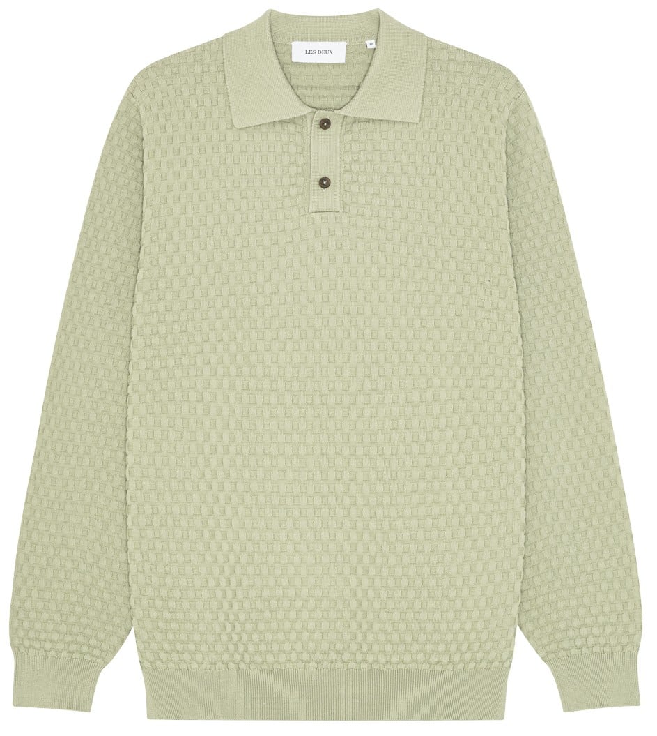 Billy Weave Knitted LS Polo