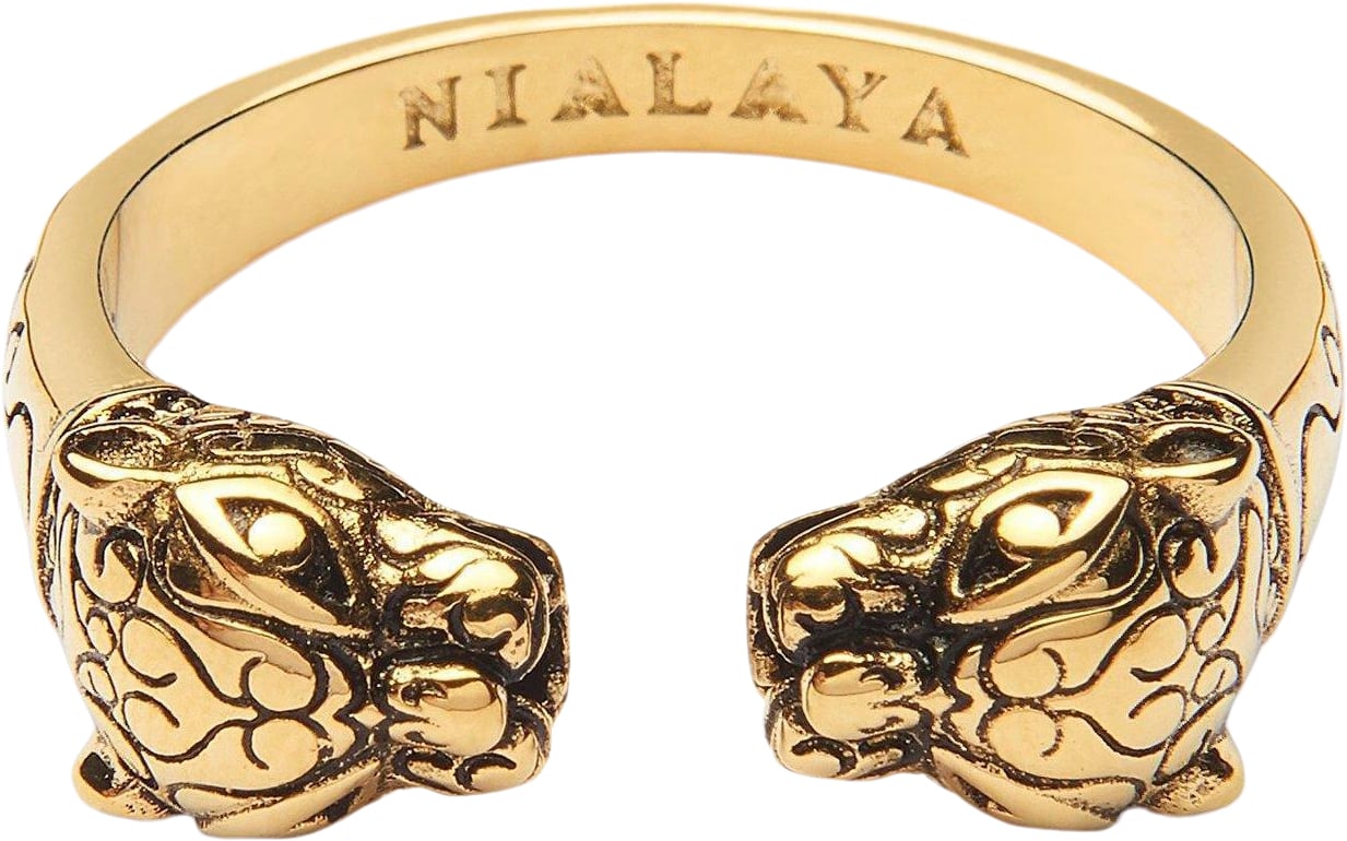 Men’s Gold Plated Panther Ring