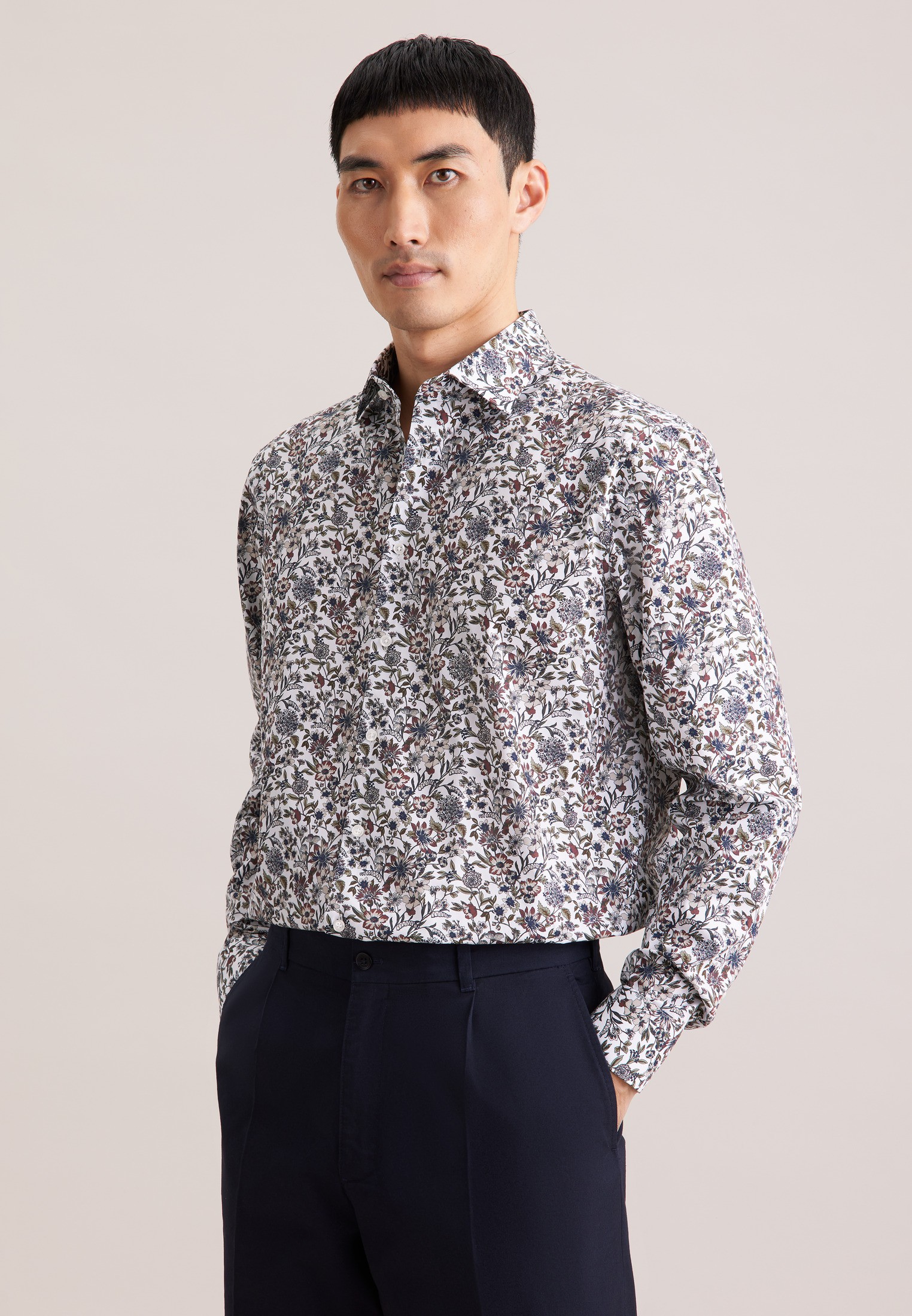 Business Shirt Regular 1/1 Kentcollar Print - Køb til DKK 349 - Spar 30%