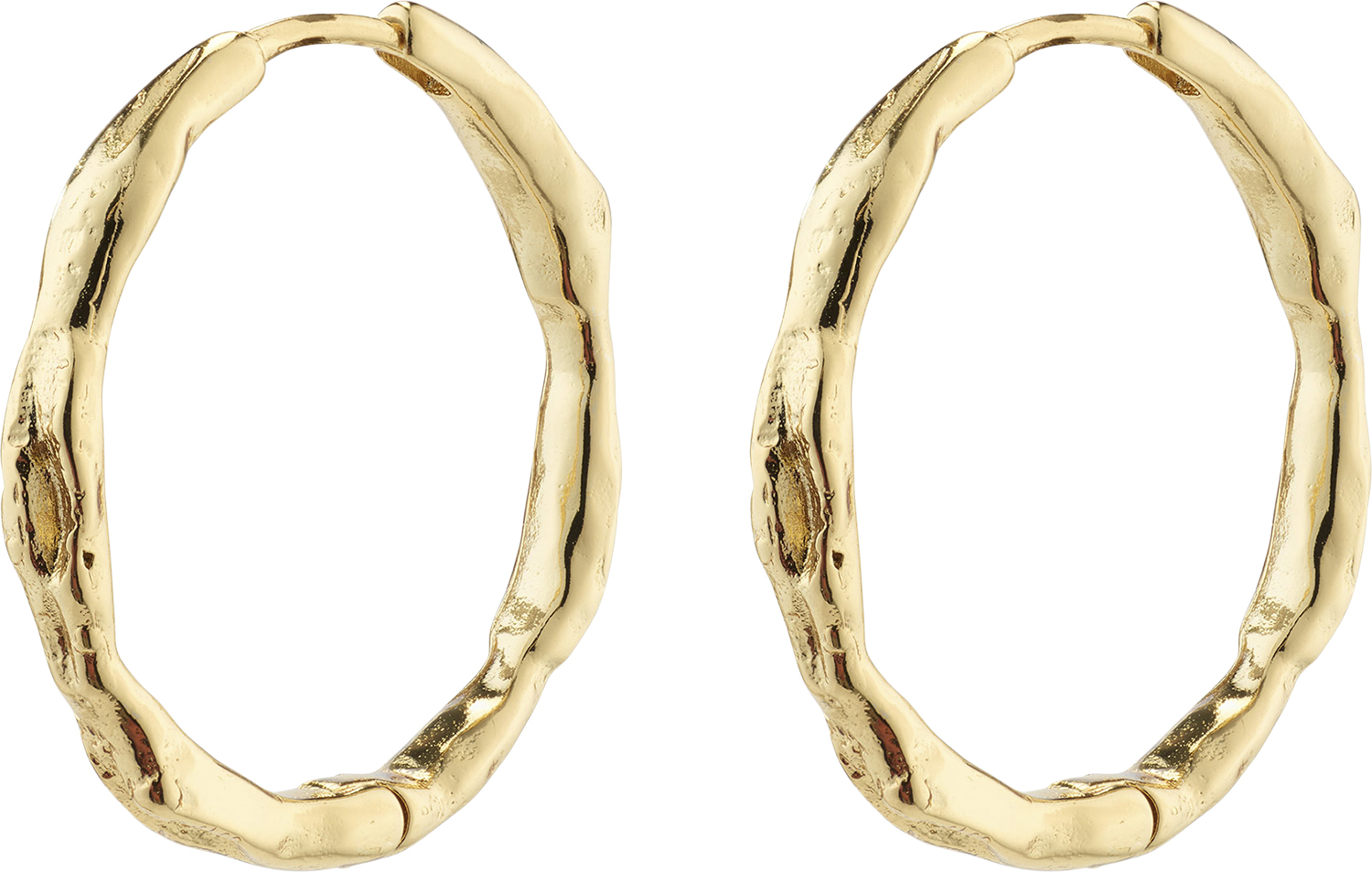 Eddy Recycled Organic Shaped Large Hoops Goldplated - DKK 172 - Spar 25%
