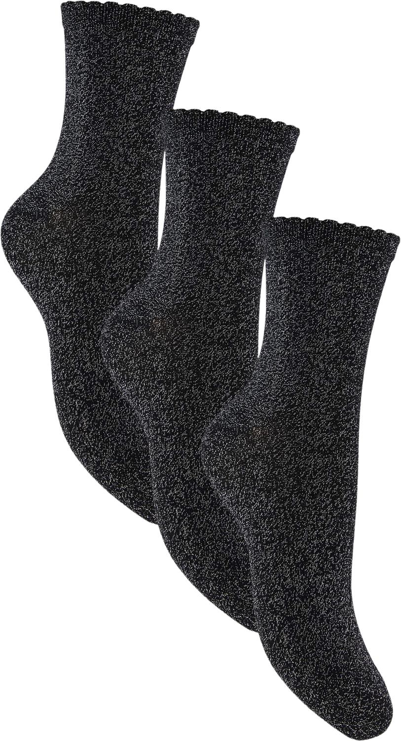 Pcsebby Glitter Long 3pack Socks N
