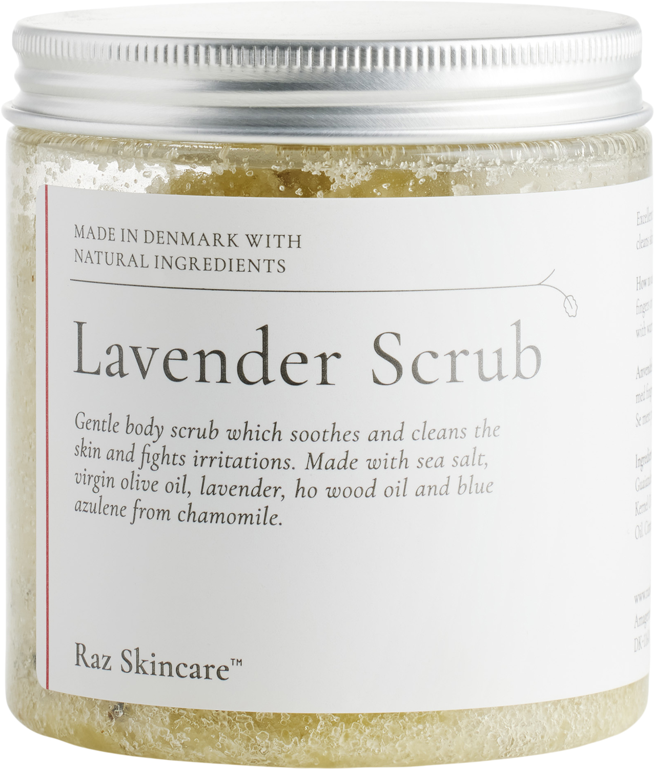 Raz Skincare Lavender Scrub (Body) 200 g - Køb til DKK 186 - Spar 30%