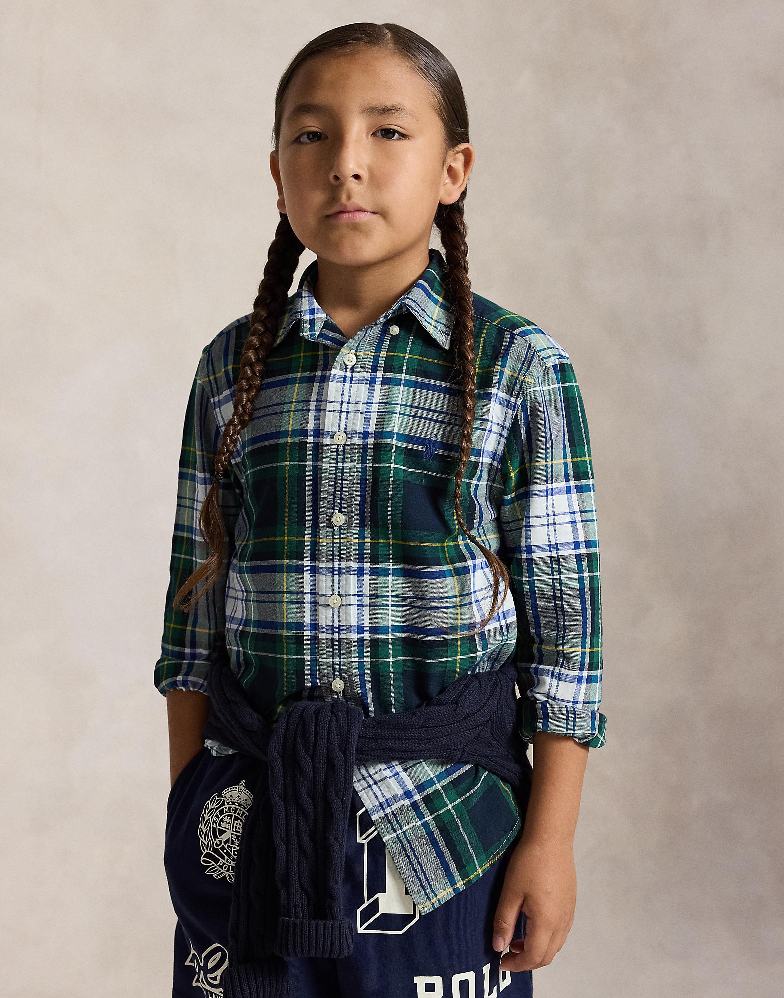 Plaid Oxford Shirt