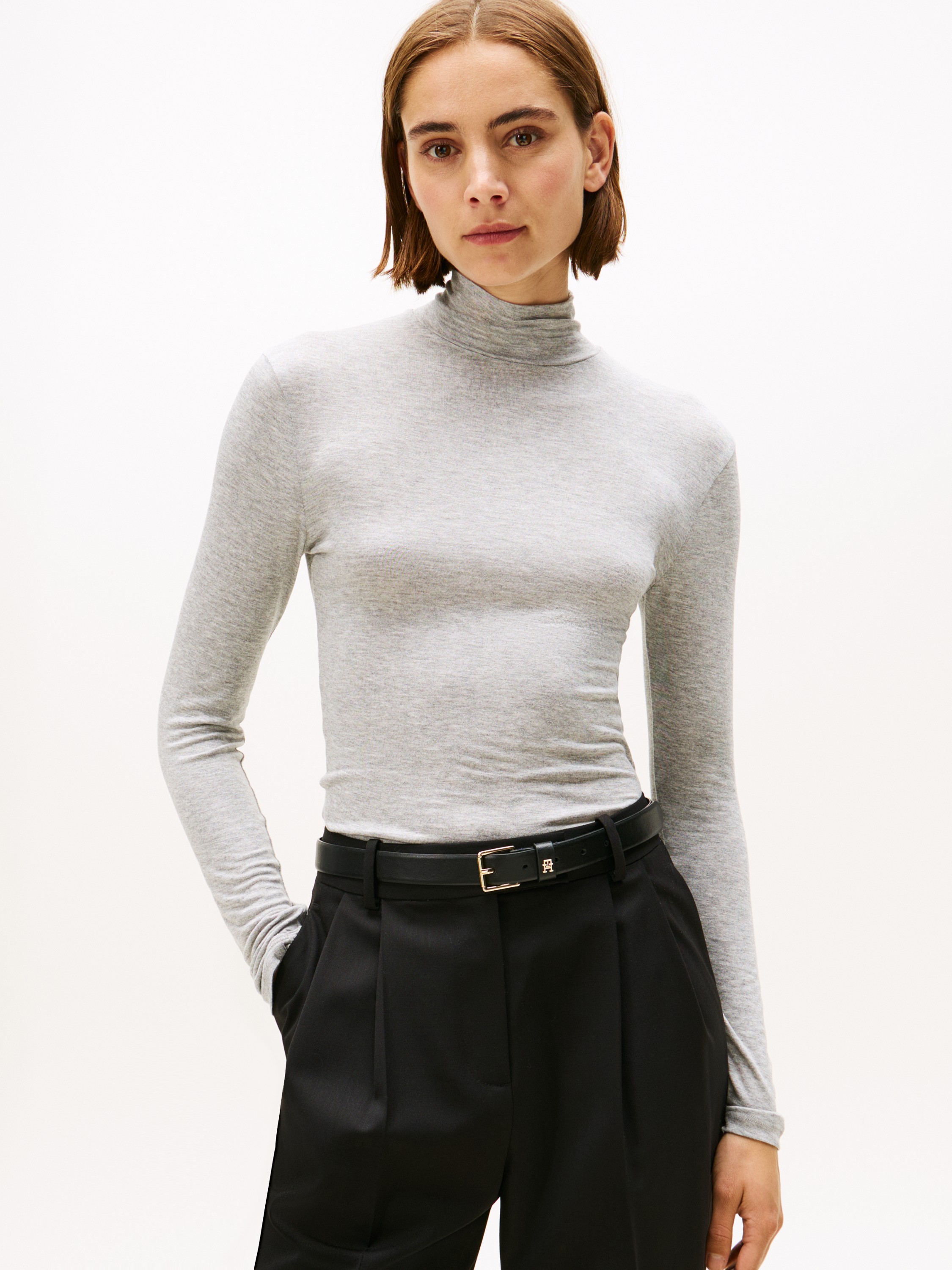 Slim Soft Rollnk LS TEE