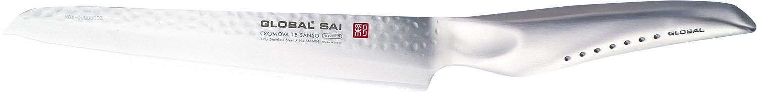 Saim04 Brødkniv, 17 cm, Hamret