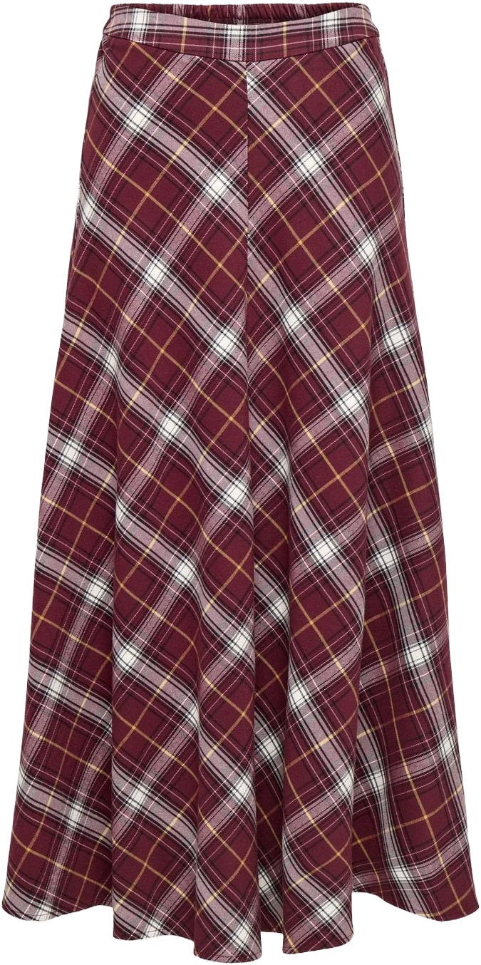 Onlwren Check Long Skirt WVN