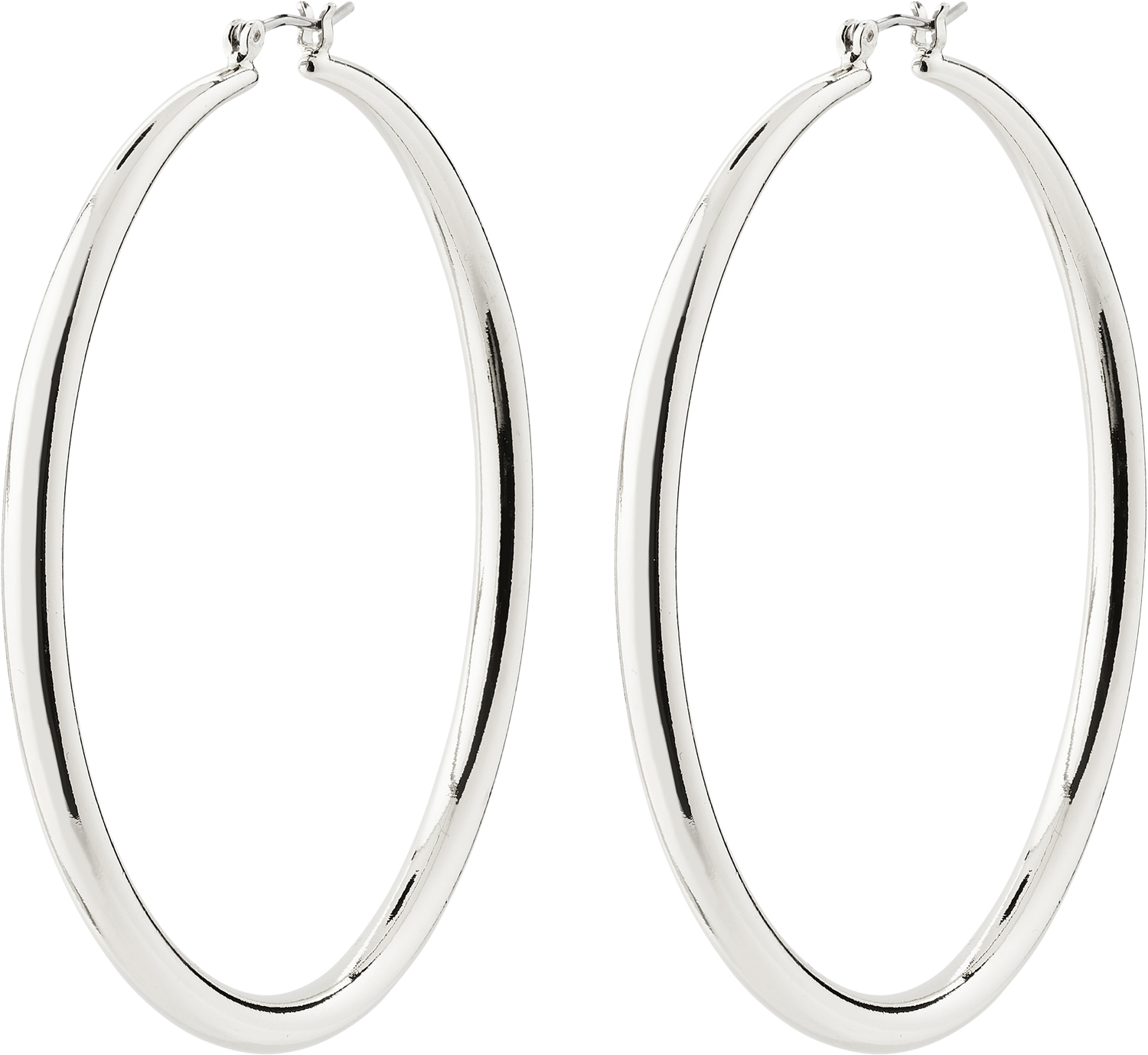 Priya Recycled Hoop Earrings Silverplated