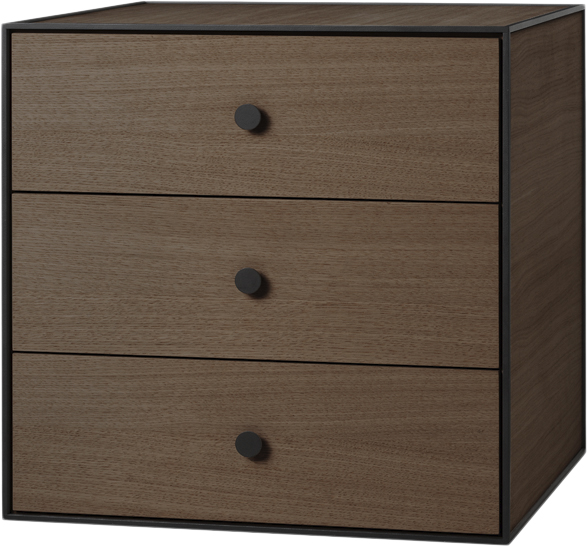 Frame 49 med 3 Skuffer Røget Eg