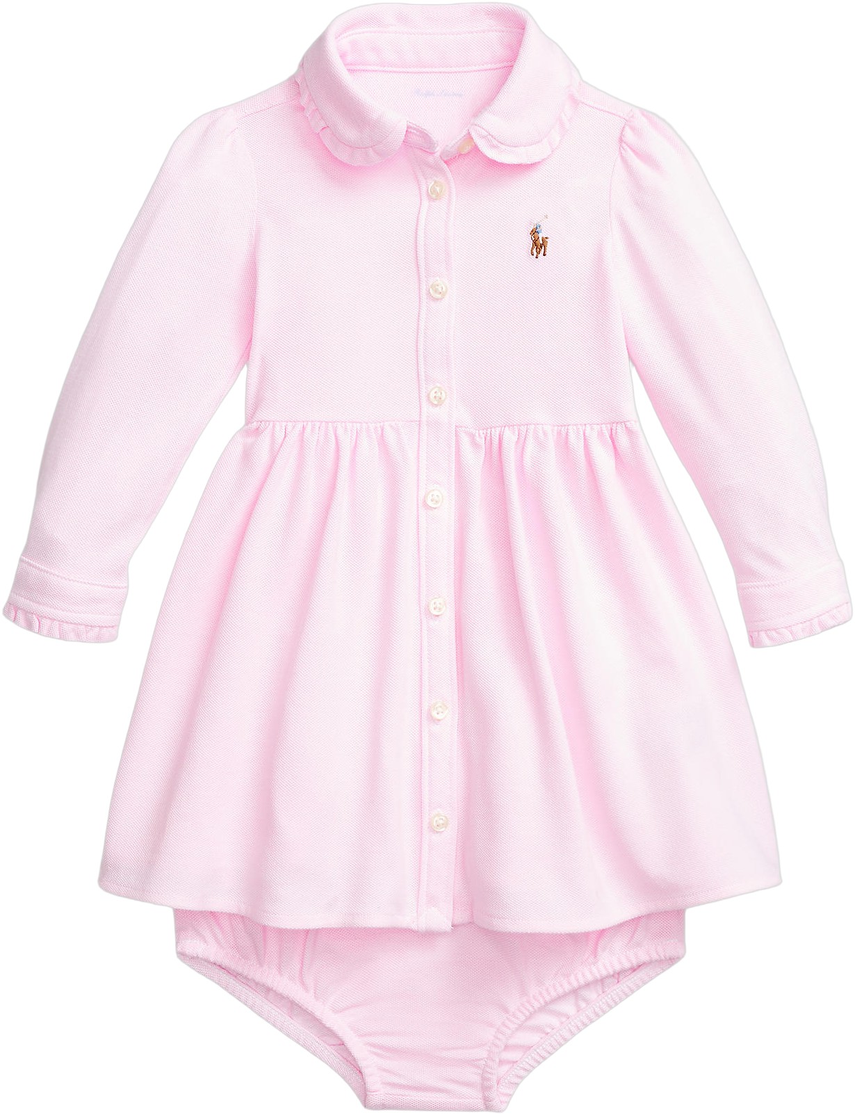 Knit Oxford Dress og Bloomer