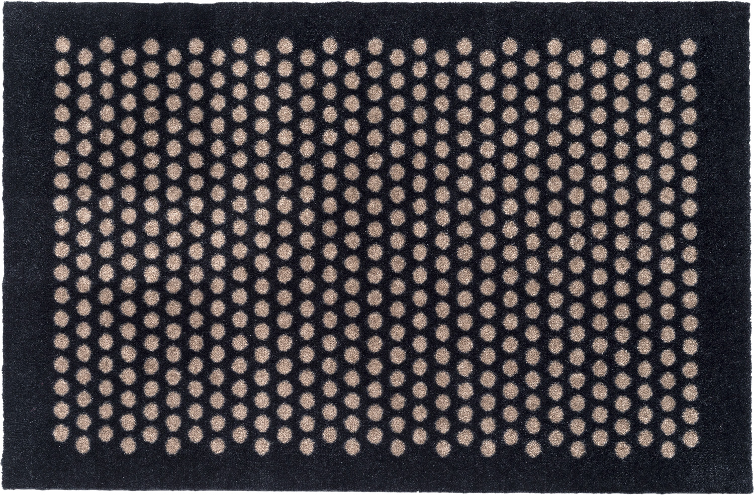 Måtte 60x90 cm, dot Sort/sand - Køb til DKK 322 - Spar 25%