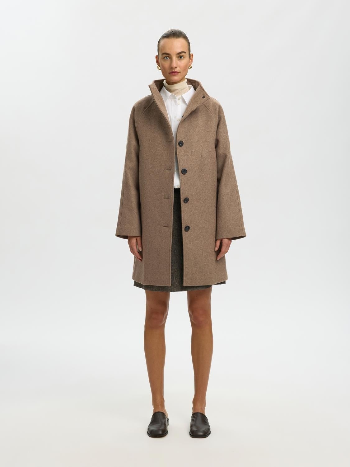 Slwziavinni Wool Blend Coat Noos