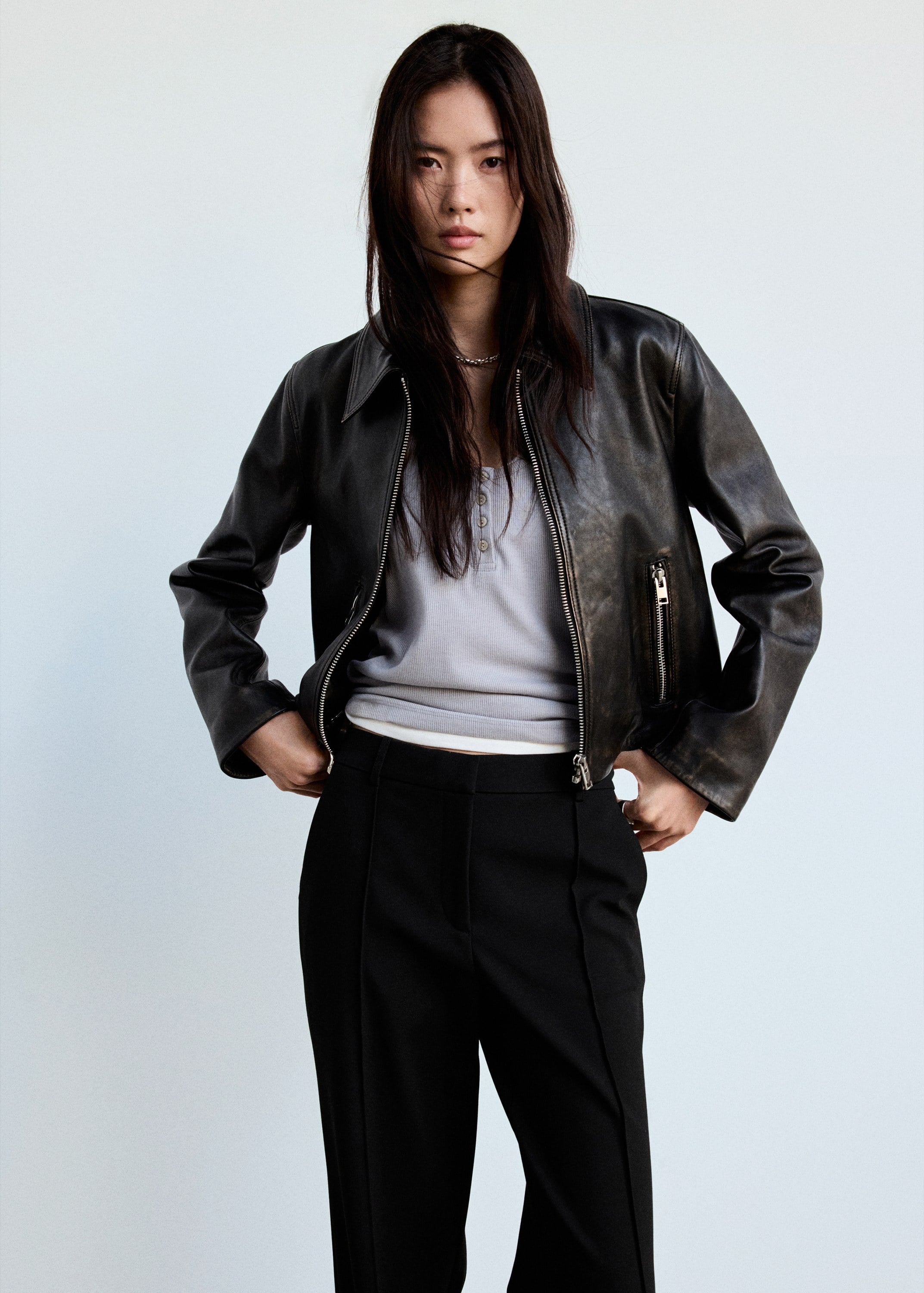 Flared Trousers With Seams