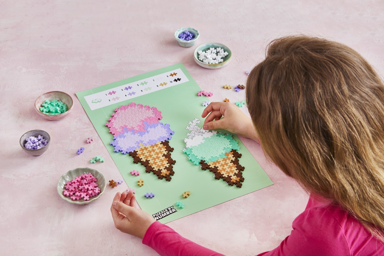 Plusplus Puzzle By Number Ice Creme