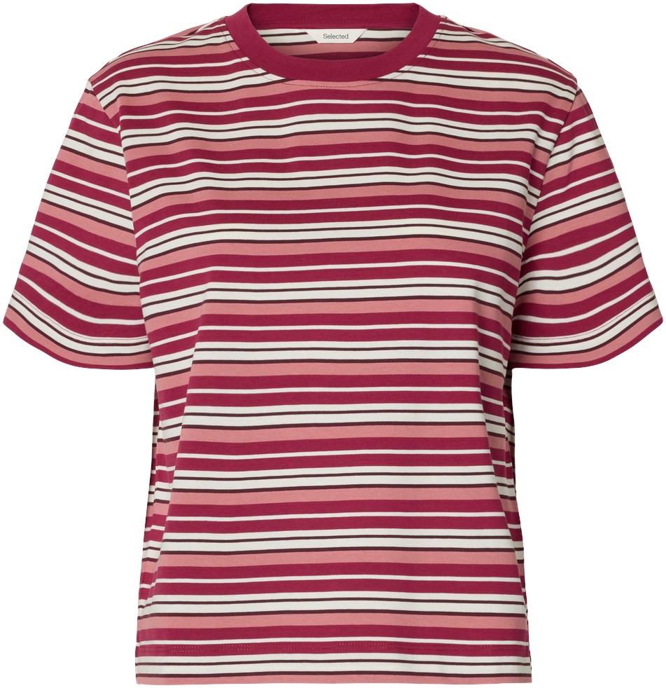 Slwessential SS Striped Boxy TEE NO