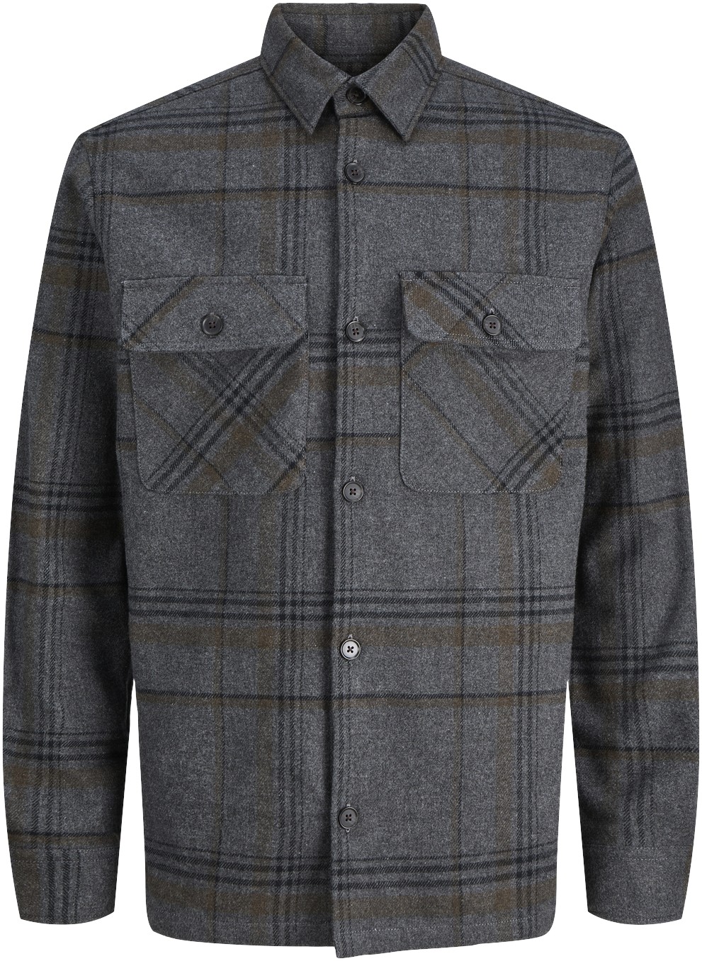 Jprrayle Melange Check L/S Overshir