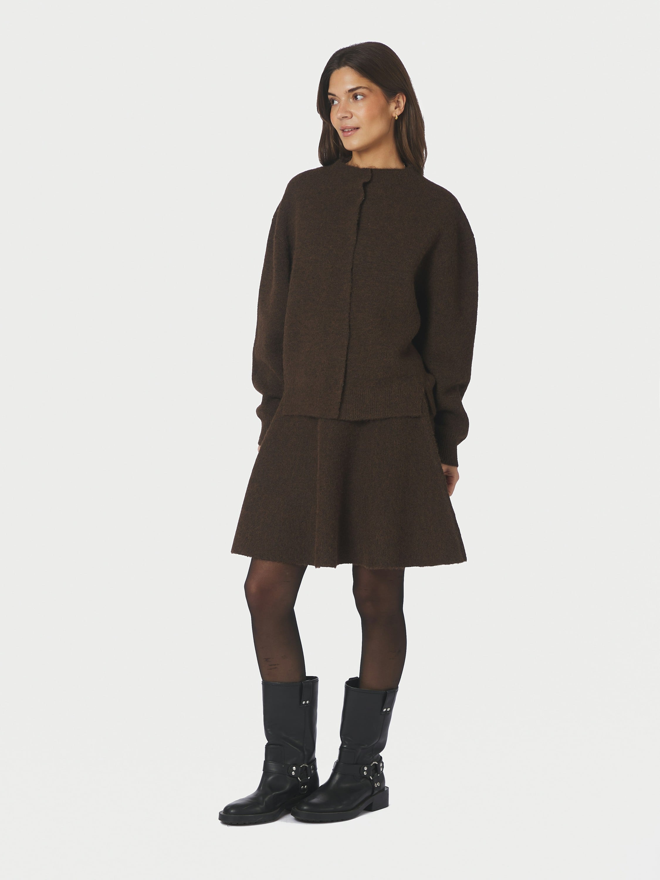 Dione Fluffy Knit Cardigan