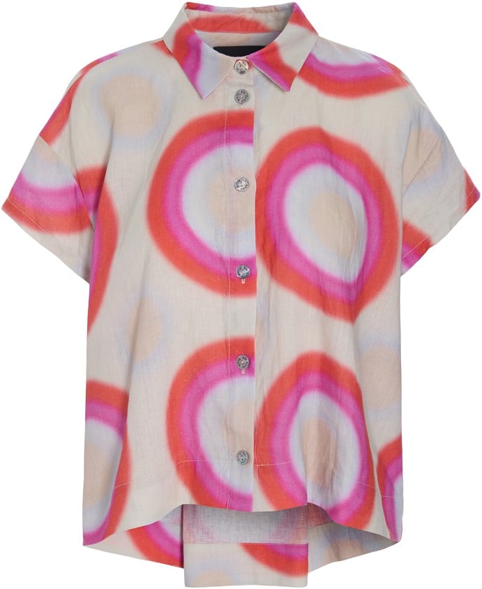 Harukaze Kort Ærmet Skjorte